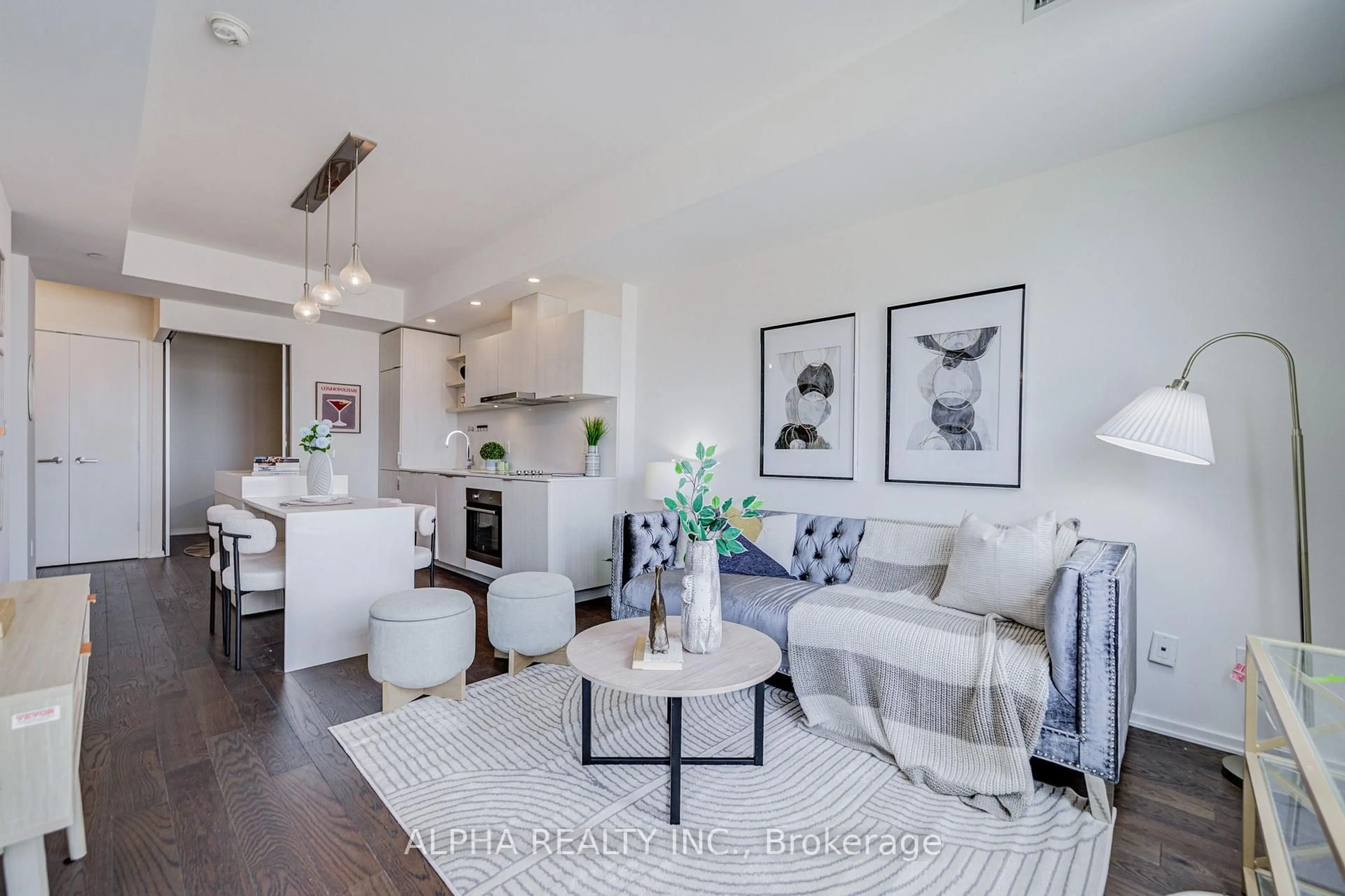 Living room with furniture, unknown for 12 Bonnycastle St #707, Toronto Ontario M5A 0C8