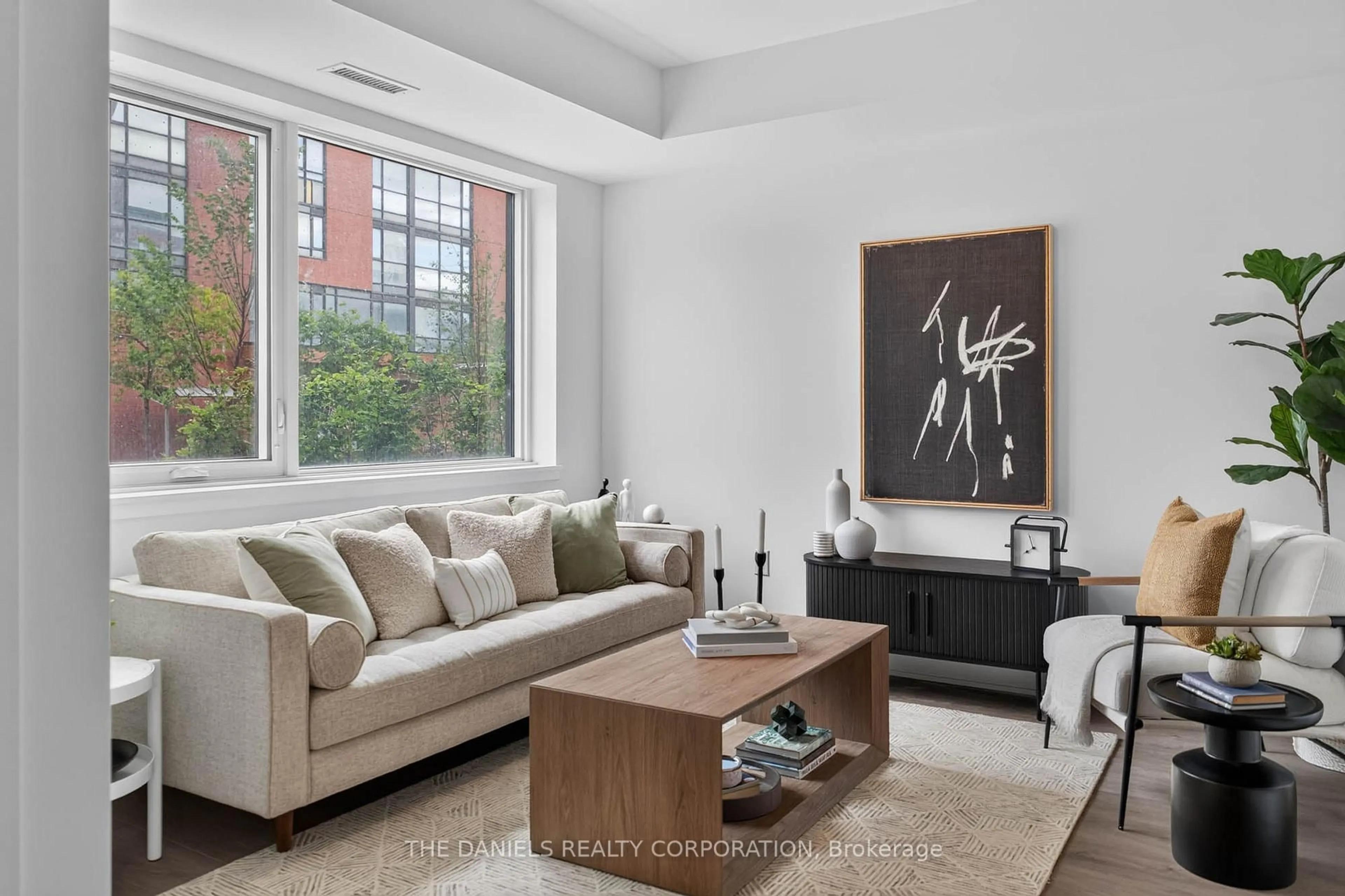 Living room with furniture, unknown for 10 Oak St #104, Toronto Ontario M5A 0Z1