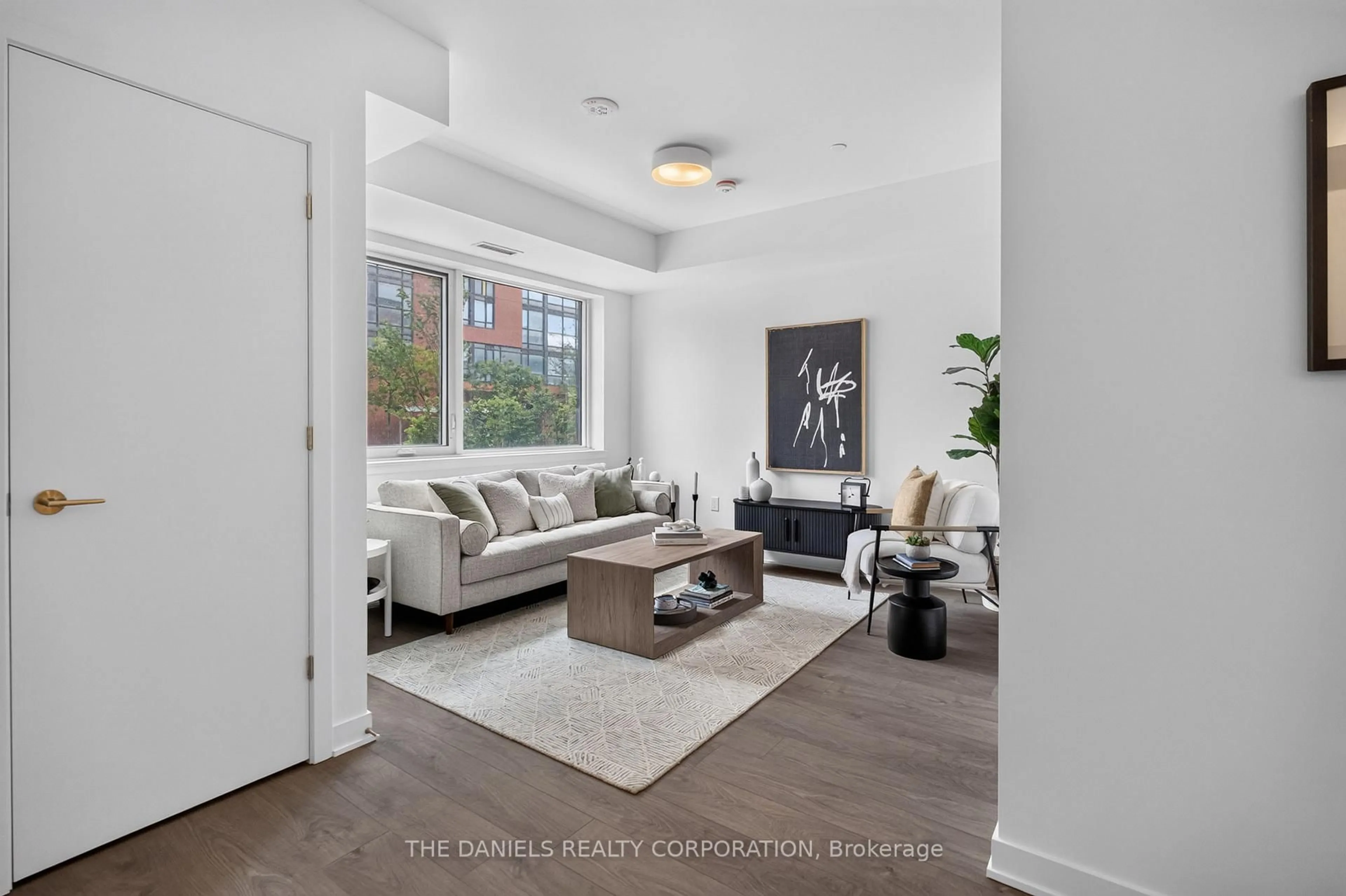 Living room with furniture, unknown for 10 Oak St #104, Toronto Ontario M5A 0Z1