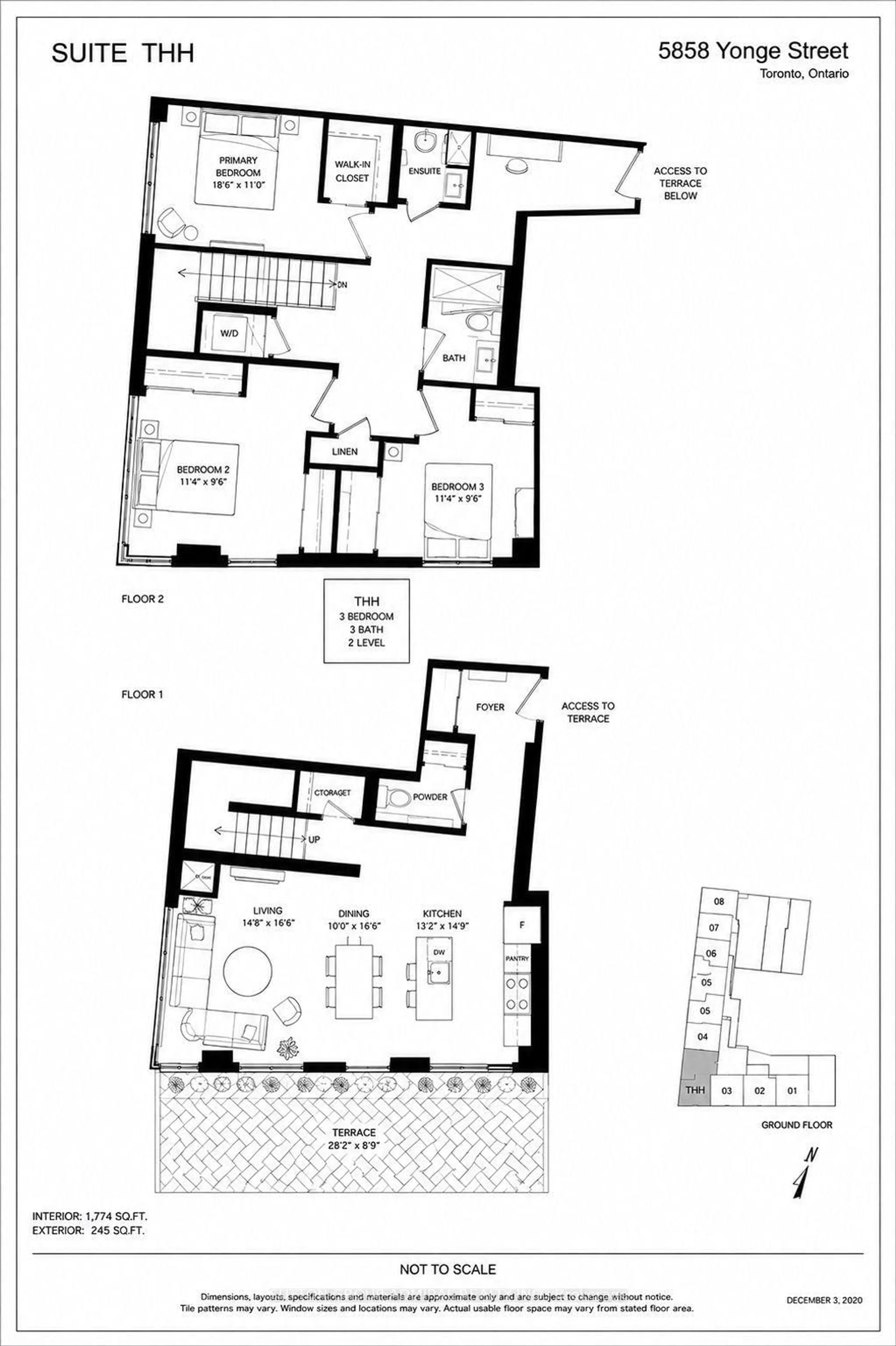 Floor plan for 5858 Yonge St #TH10, Toronto Ontario M2M 0C6