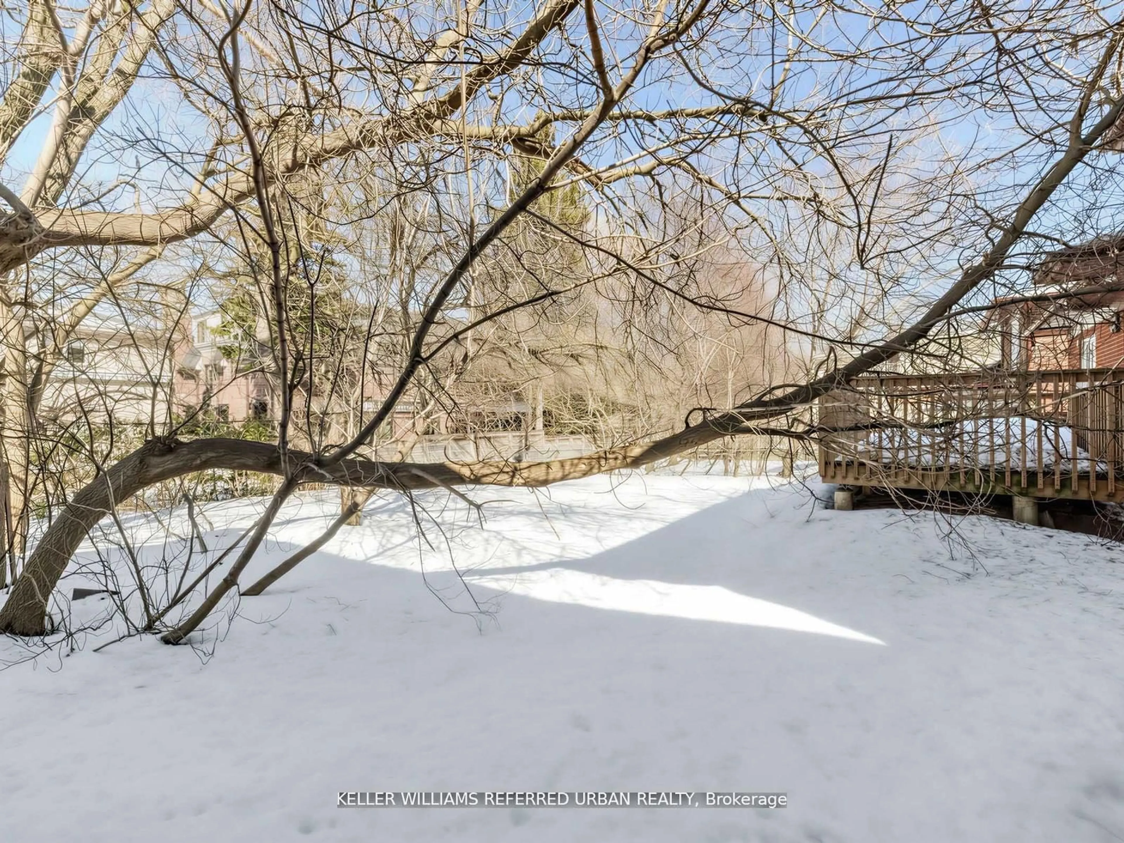 A pic from outside/outdoor area/front of a property/back of a property/a pic from drone, forest/trees view for 14 Frontenac Ave, Toronto Ontario M5N 1Z5