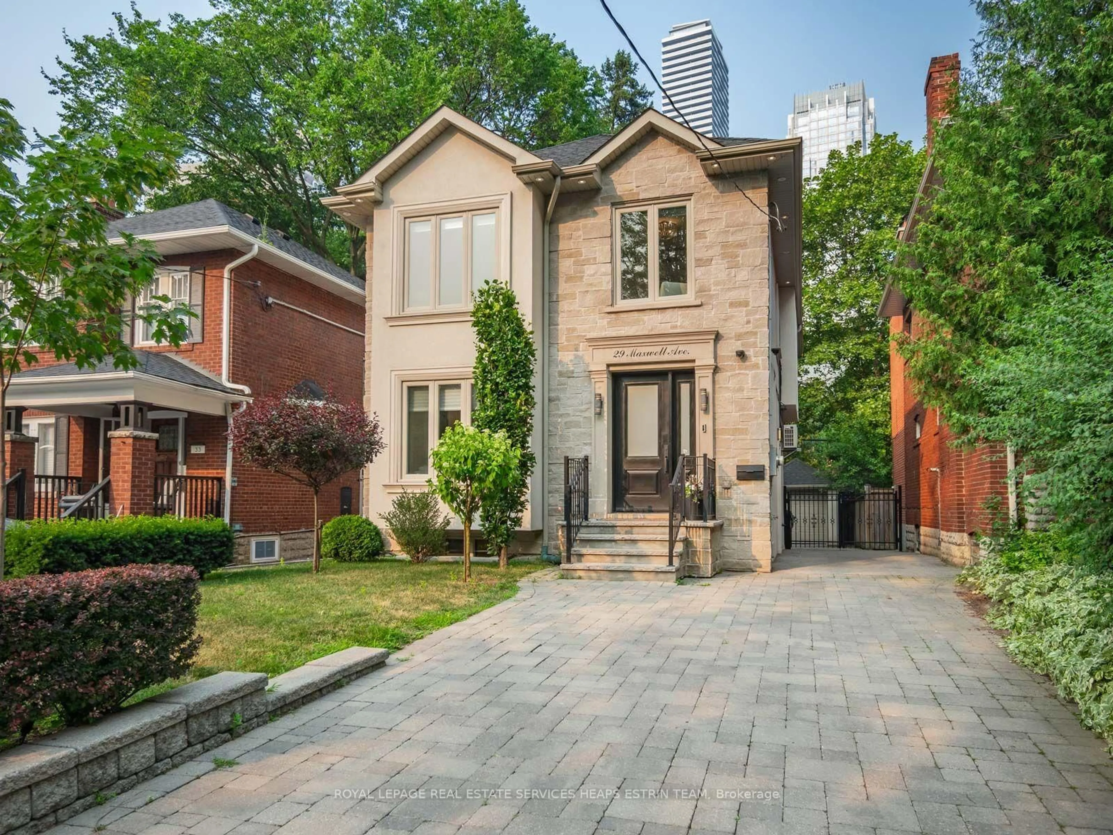 Home with brick exterior material, street for 29 Maxwell Ave, Toronto Ontario M5P 2B4