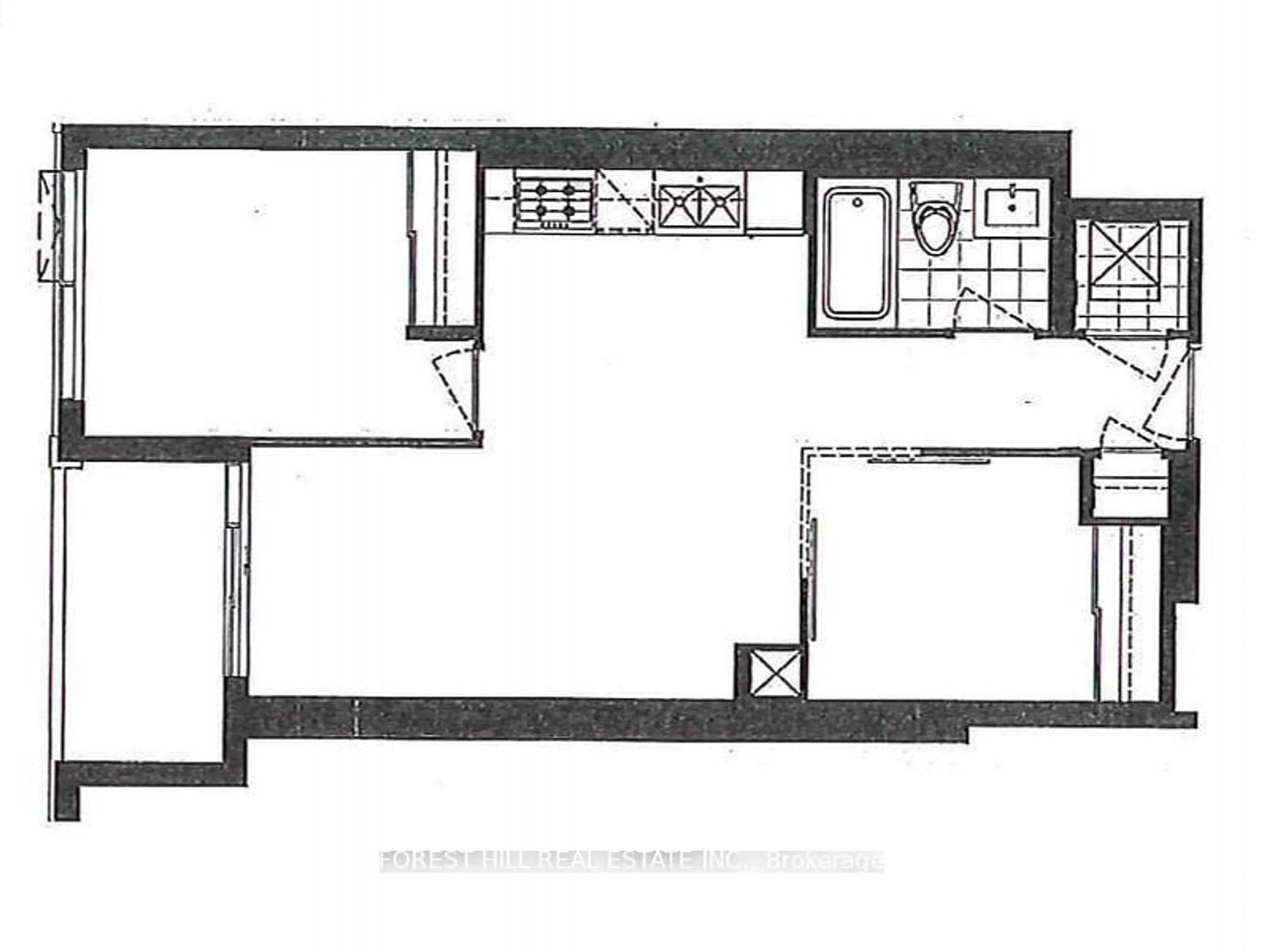 Floor plan for 501 St Clair Ave #202, Toronto Ontario M5P 0A2