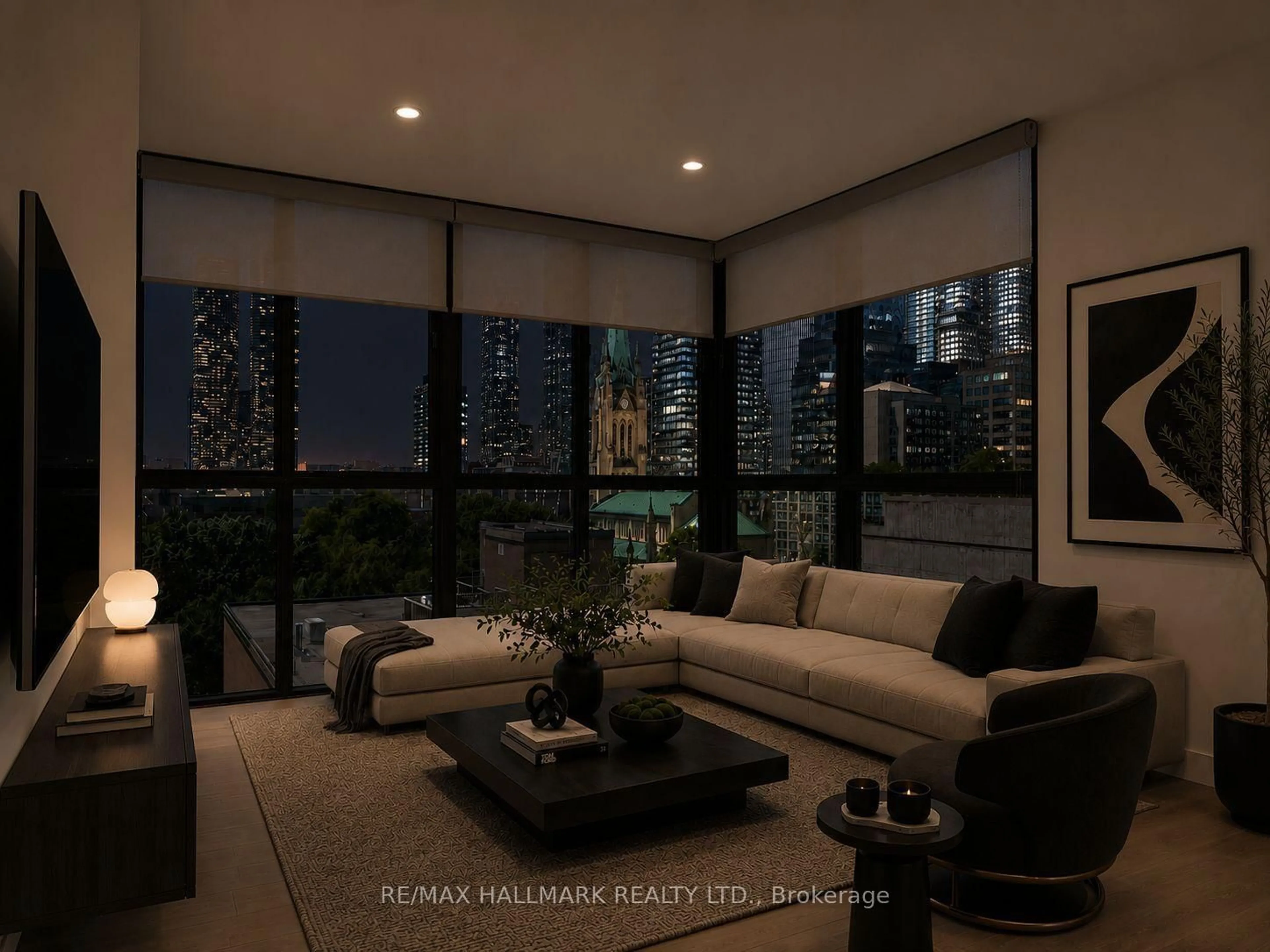 Living room with furniture, unknown for 95 Lombard St #805, Toronto Ontario M5C 2V3