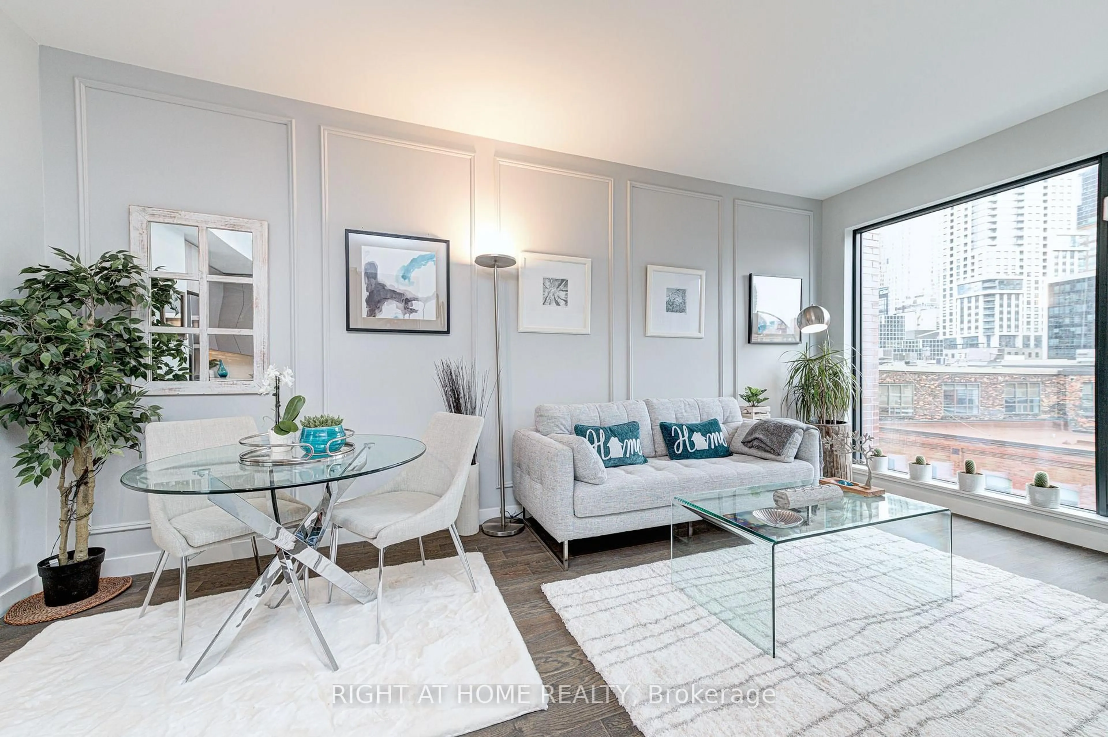Living room with furniture, unknown for 2A Church St #411, Toronto Ontario M5E 1Z4