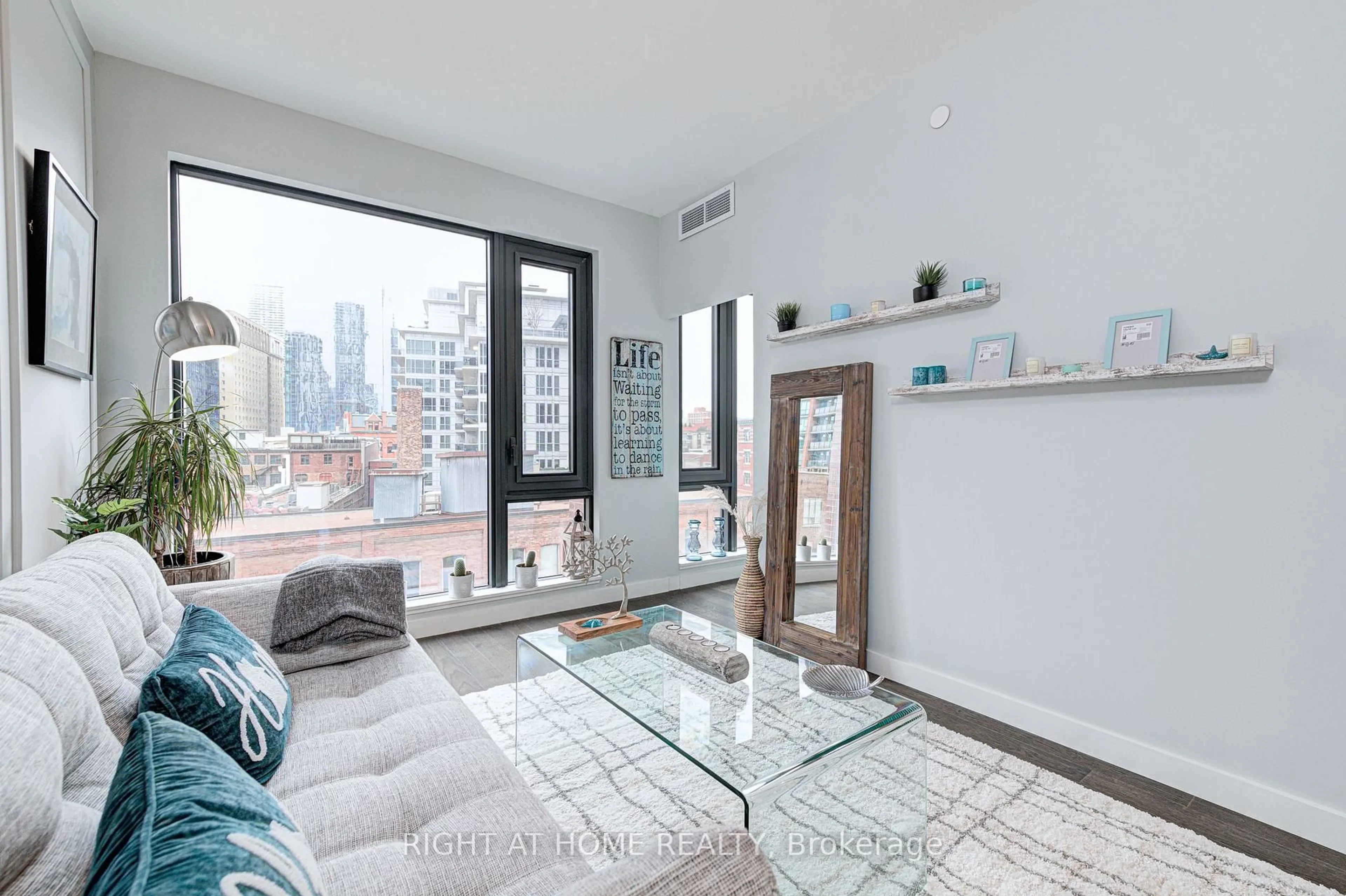 Living room with furniture, unknown for 2A Church St #411, Toronto Ontario M5E 1Z4