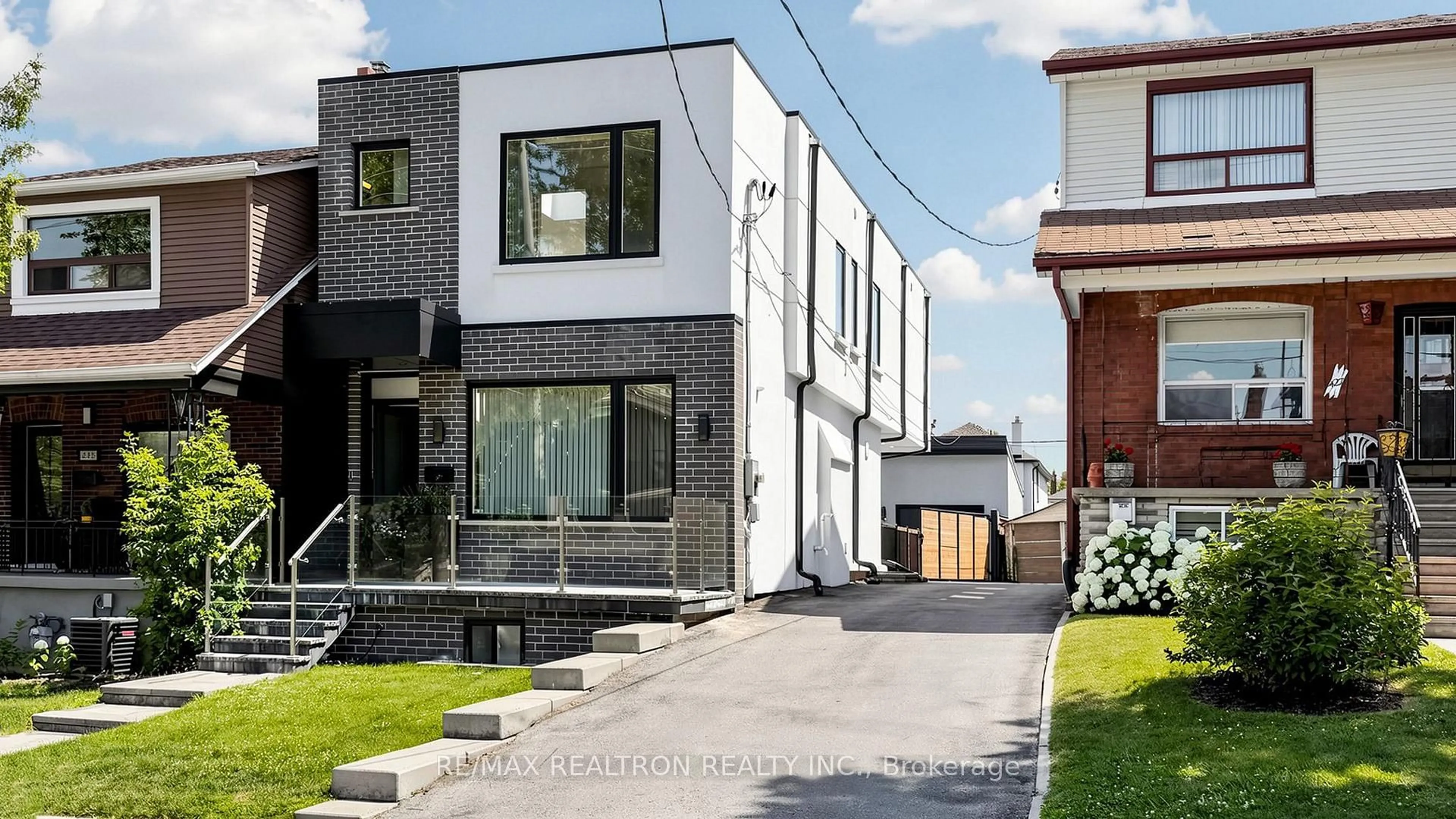 Home with brick exterior material, street for 443 Northcliffe Blvd, Toronto Ontario M6E 3L3