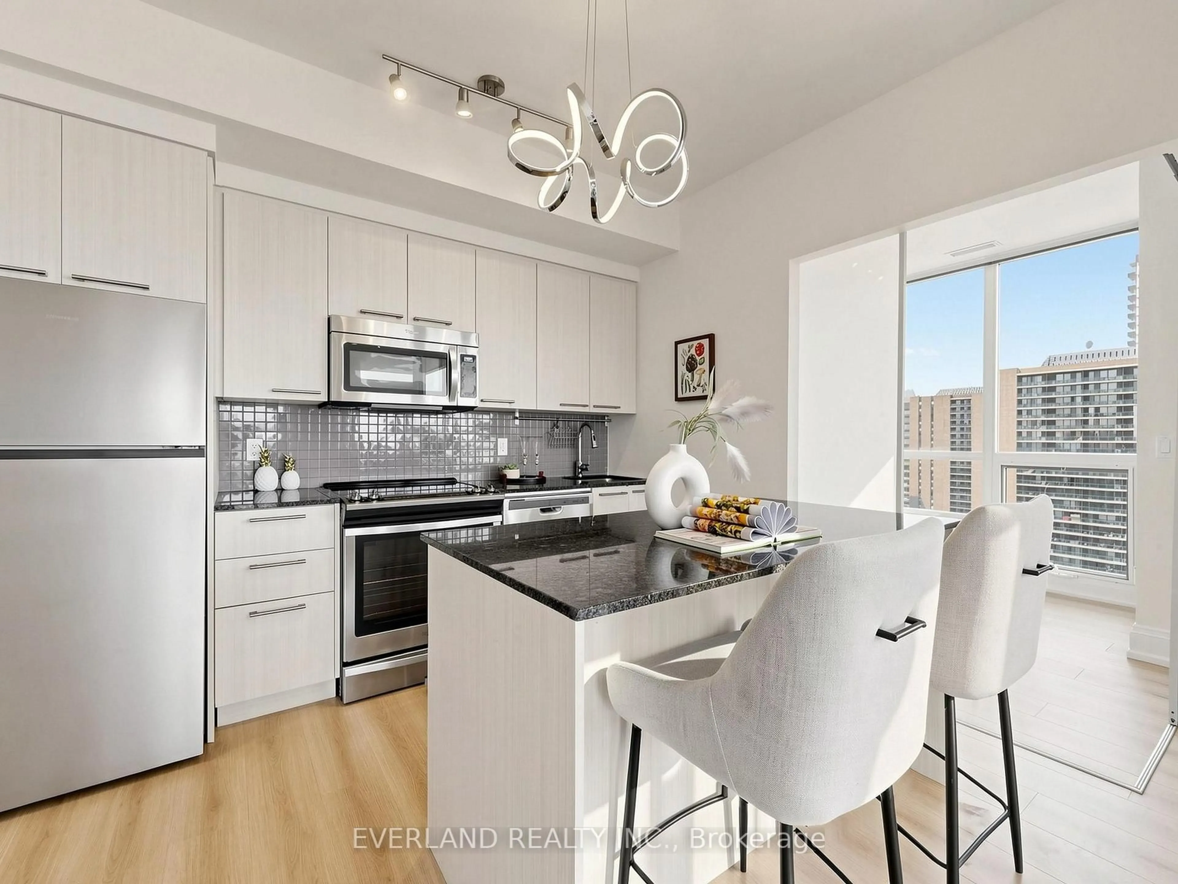 Open concept kitchen, unknown for 88 Sheppard Ave #2307, Toronto Ontario M2N 0G9
