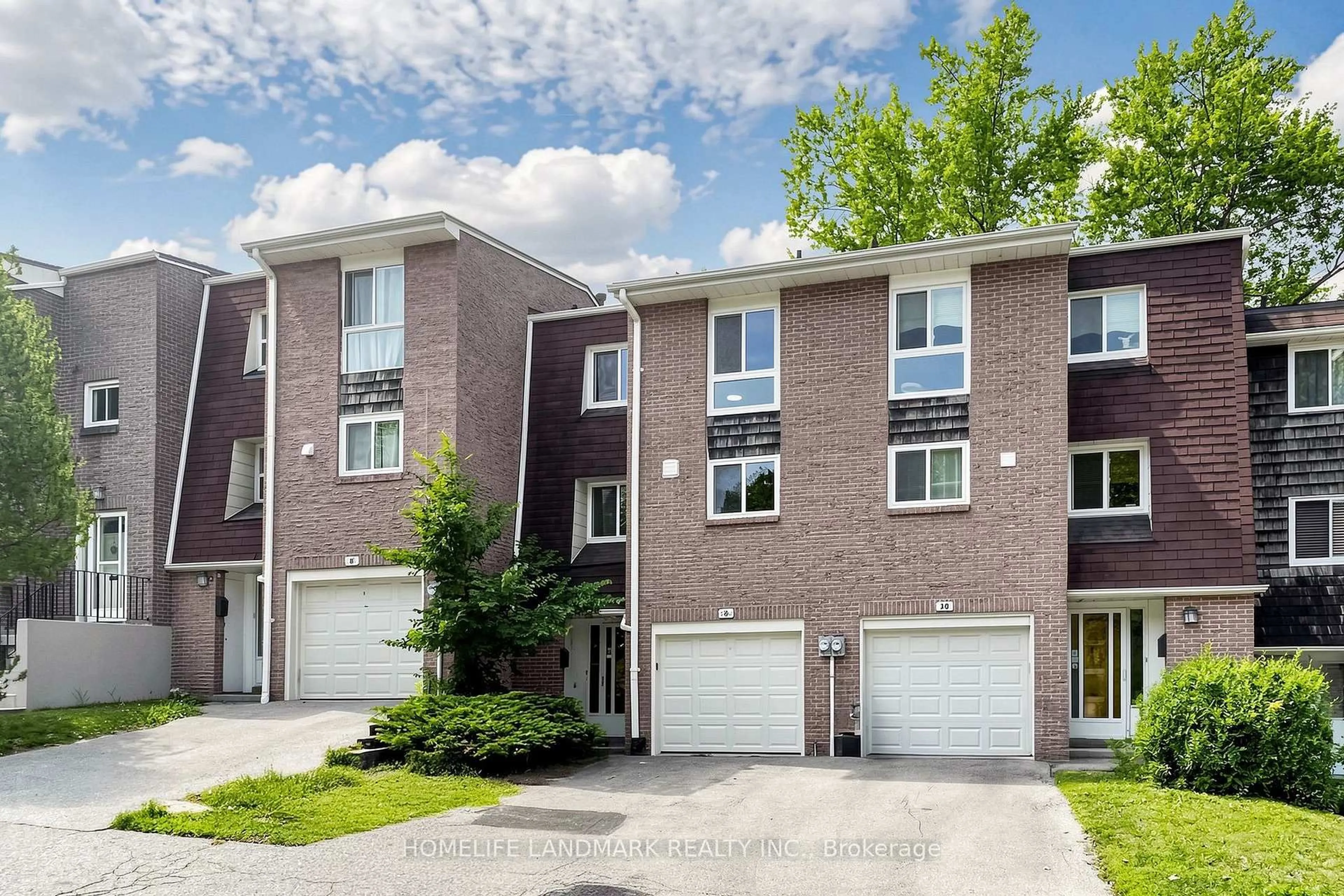 Home with brick exterior material, street for 8 Rusty Crest Way, Toronto Ontario M2J 2Y4