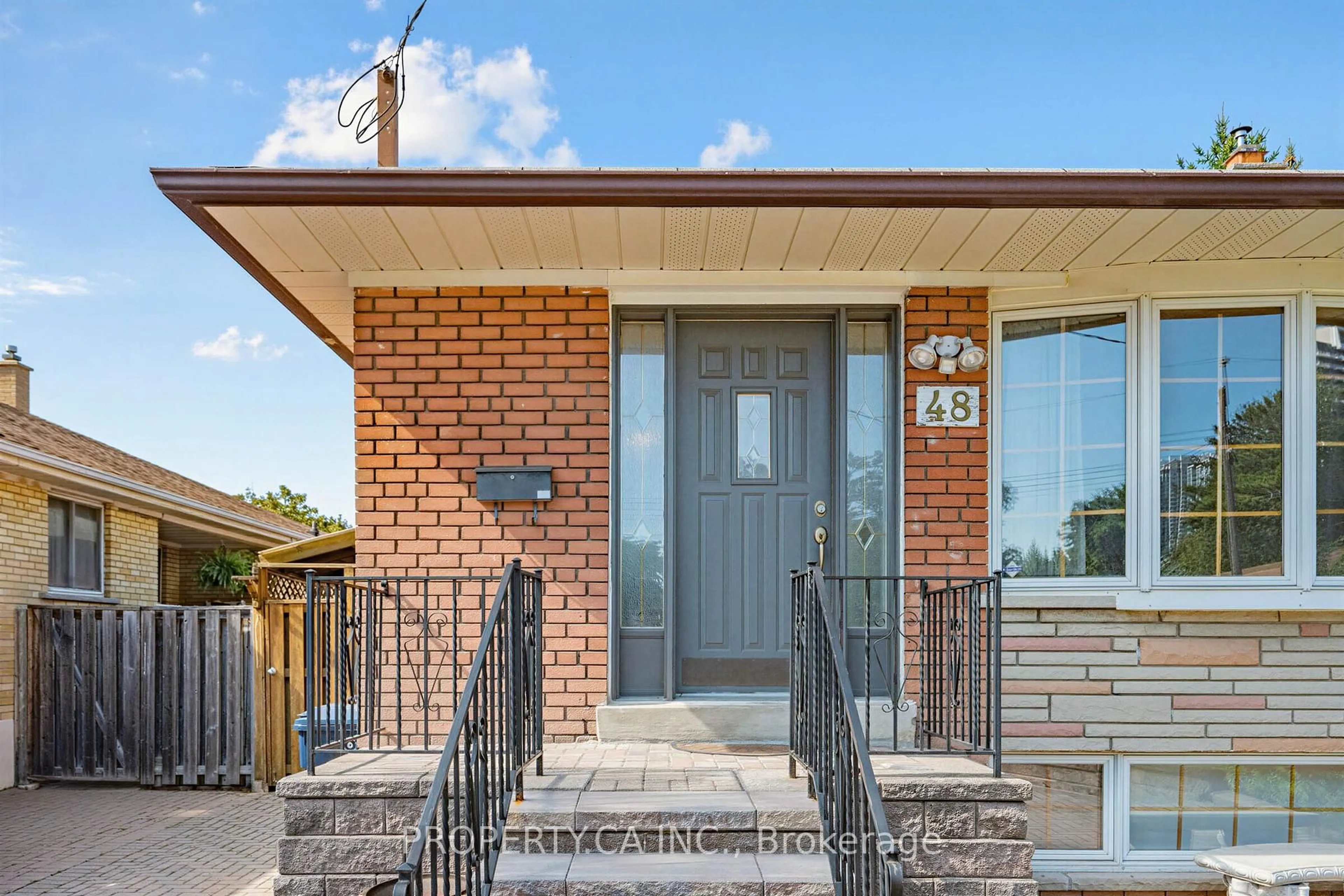 Home with brick exterior material, street for 48 Santa Barbara Rd, Toronto Ontario M2N 2C2