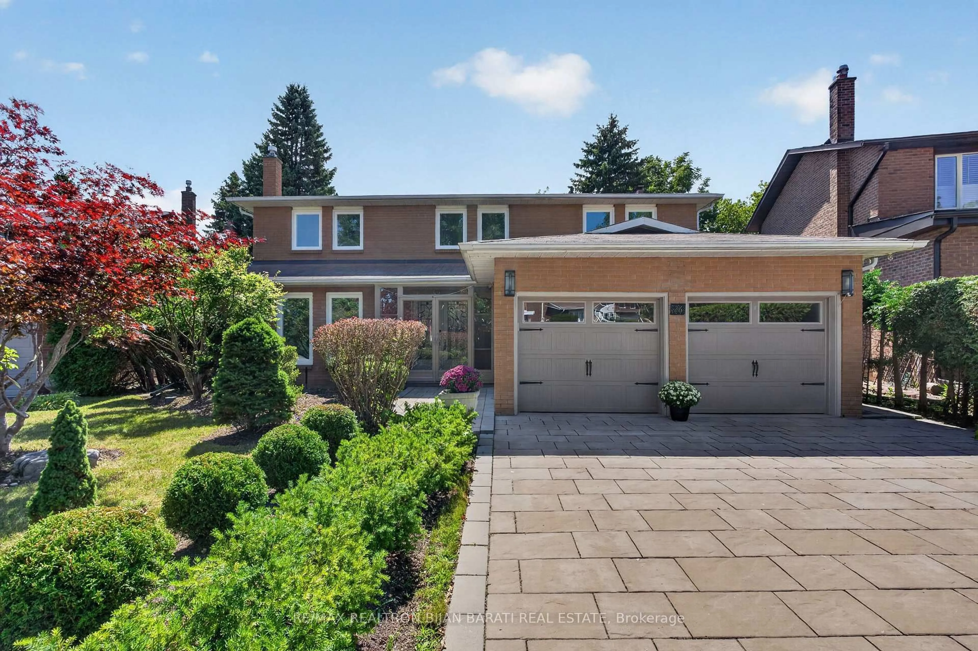 Home with brick exterior material, street for 26 Saddletree Dr, Toronto Ontario M2H 3L3