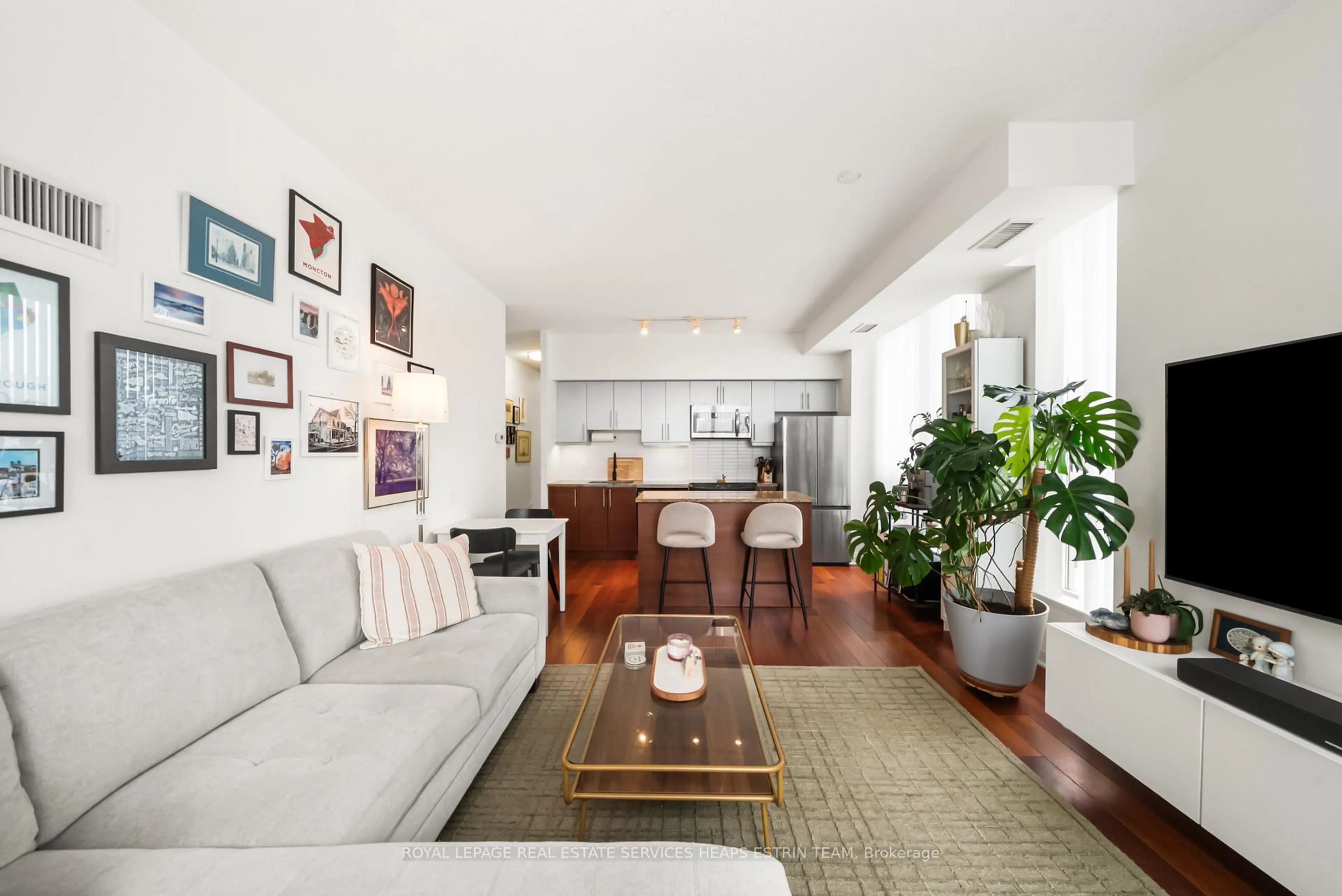 Living room with furniture, unknown for 83 Redpath Ave #704, Toronto Ontario M4S 0A2