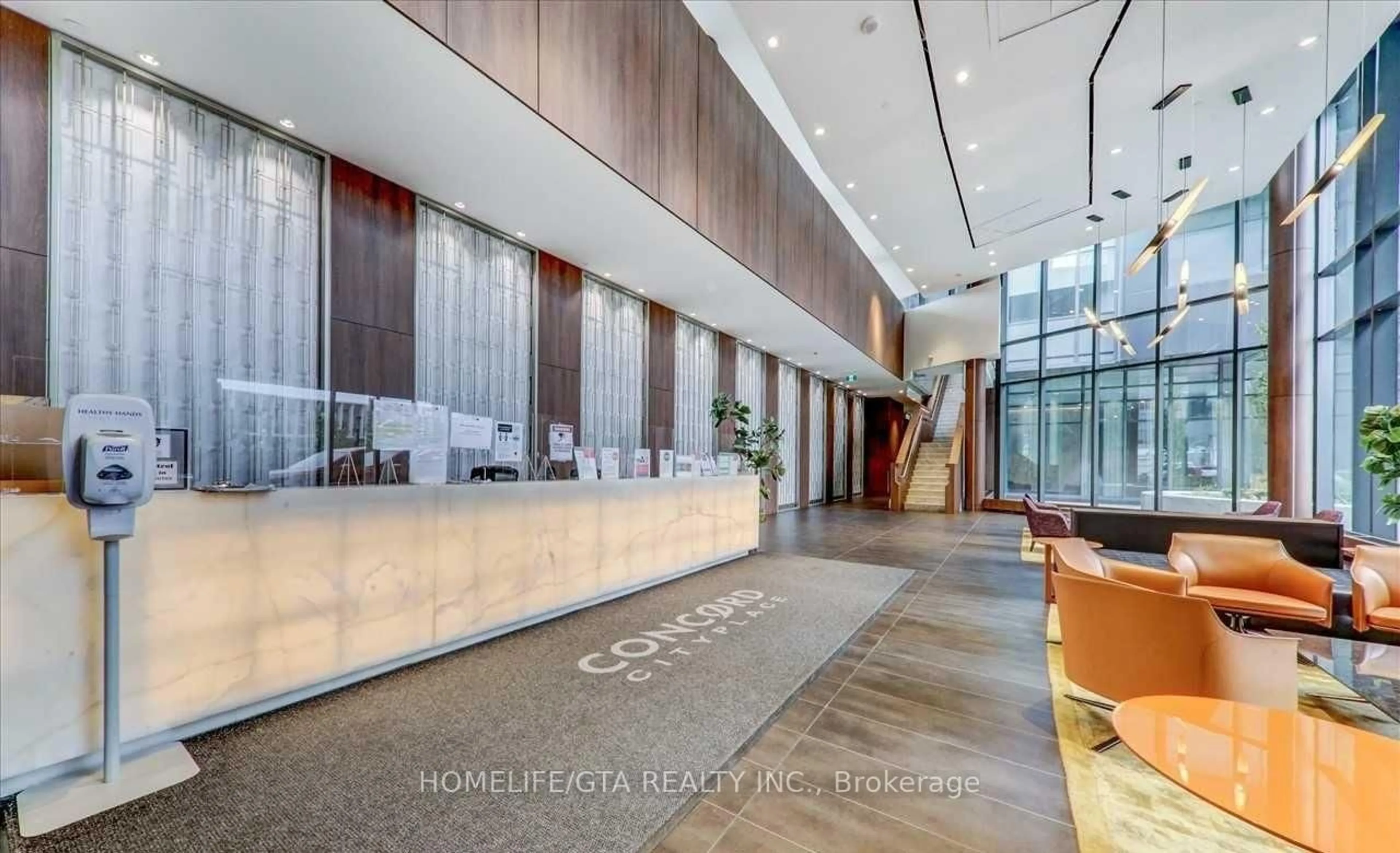 Lobby for 70 Queens Wharf Rd #2305, Toronto Ontario M5V 0J2