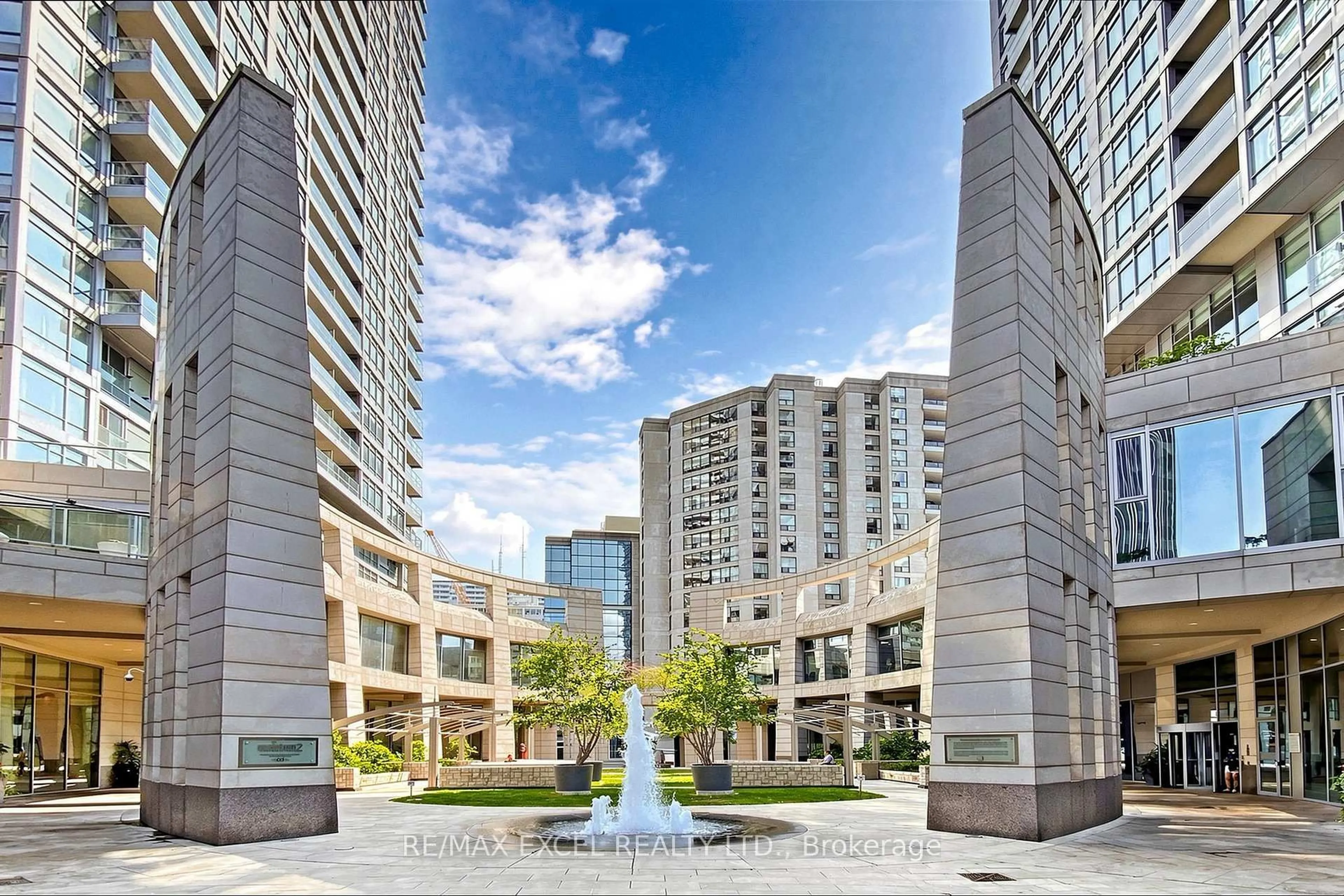 Patio, city buildings view from balcony for 2191 Yonge St #3111, Toronto Ontario M4S 3H8