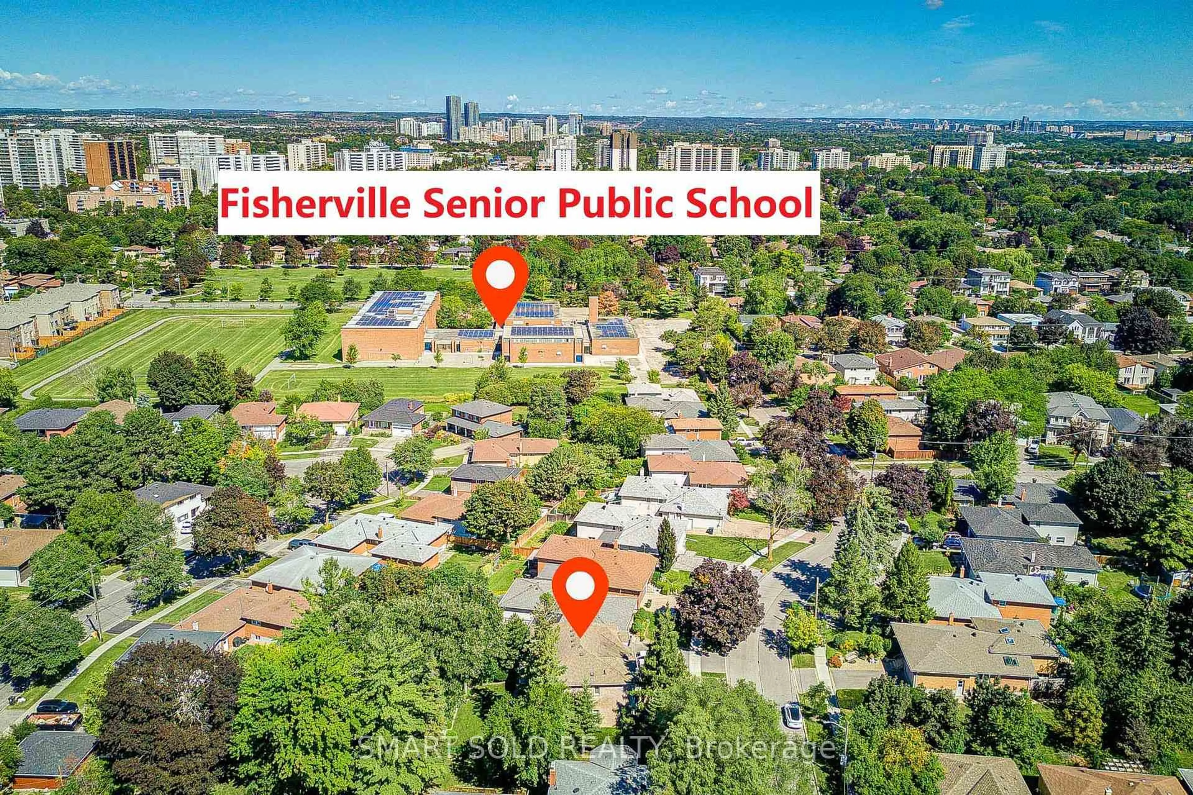 A pic from outside/outdoor area/front of a property/back of a property/a pic from drone, street for 6 Brill Cres, Toronto Ontario M2R 2X3