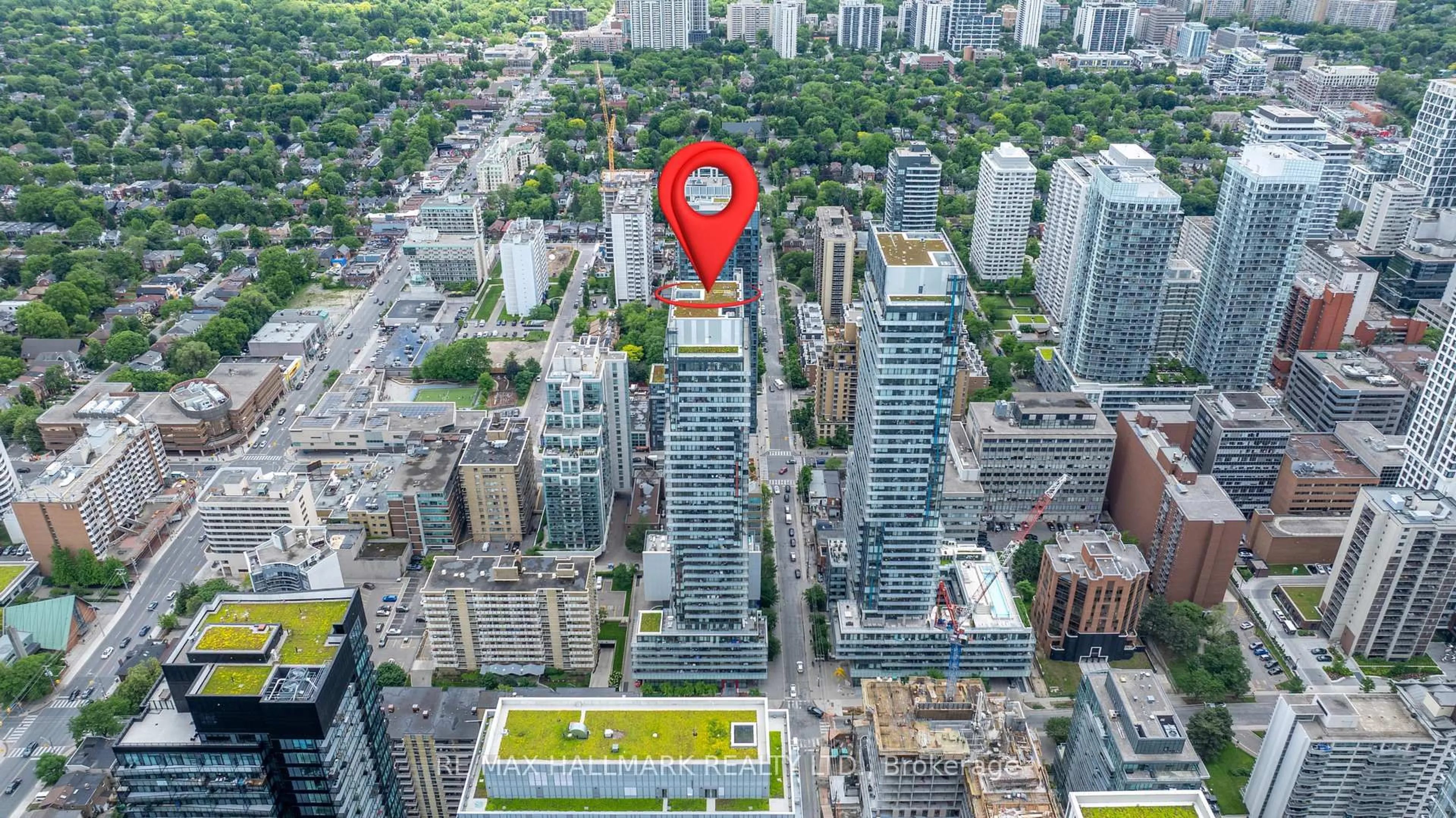 Picture of a map for 185 Roehampton Ave #PH2, Toronto Ontario M4P 0C6