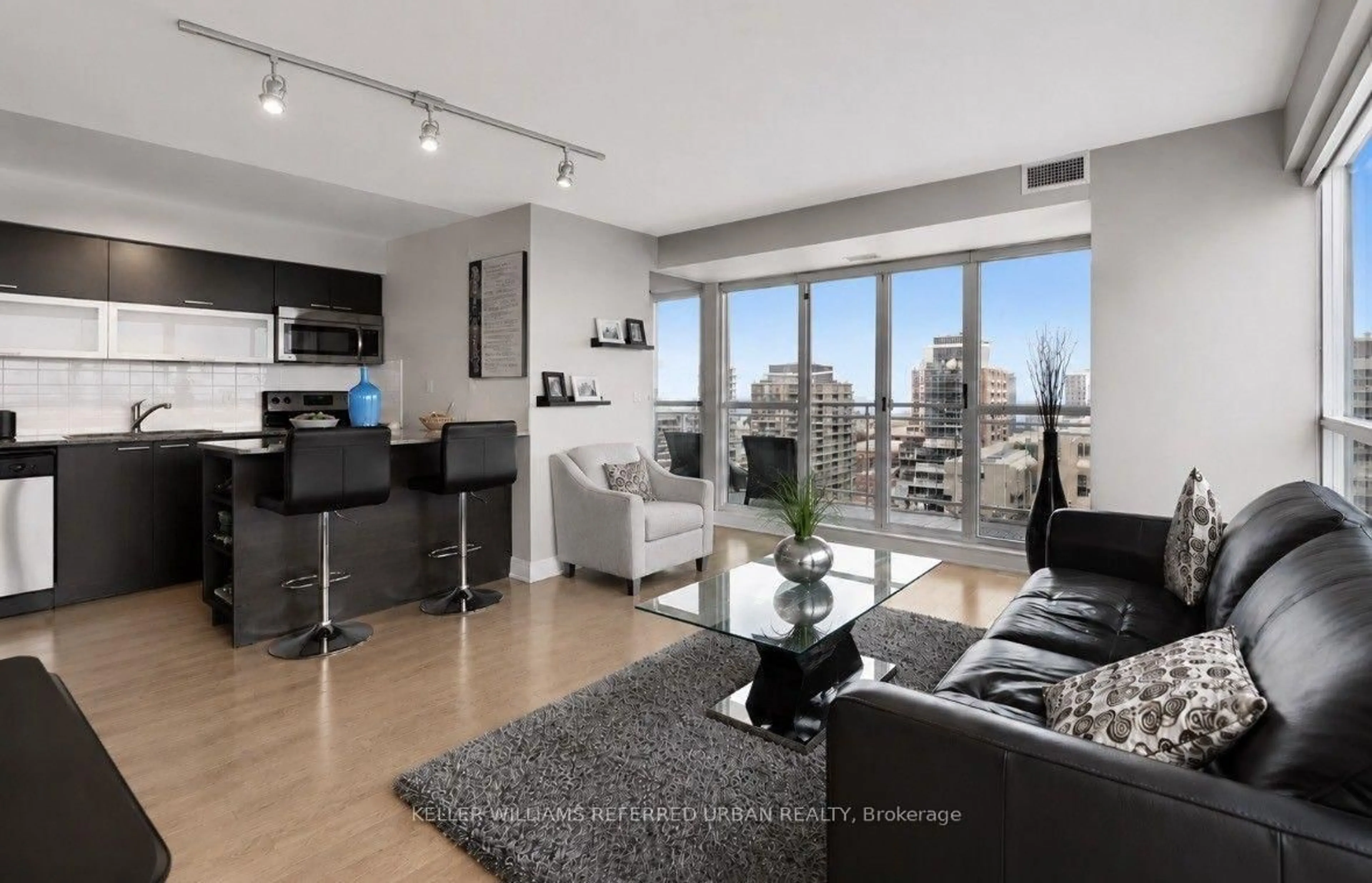 Living room with furniture, unknown for 100 Western Battery Rd #1803, Toronto Ontario M6K 3S2