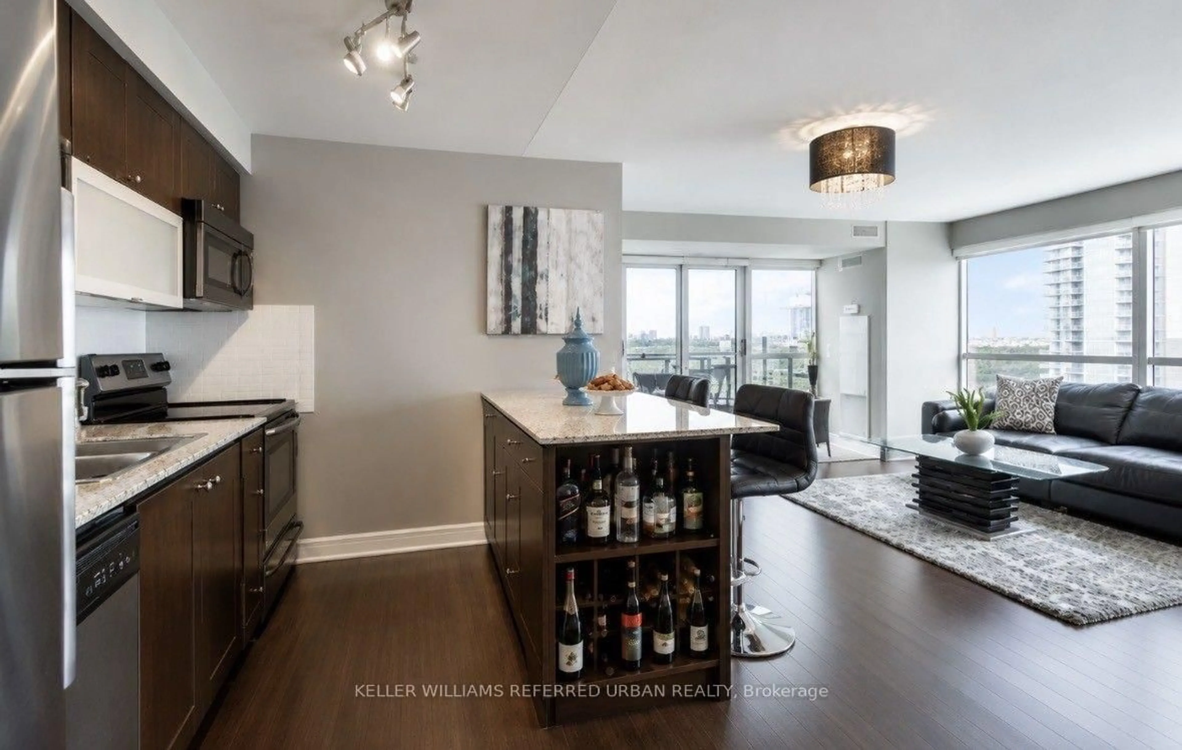Open concept kitchen, unknown for 100 Western Battery Rd #1803, Toronto Ontario M6K 3S2