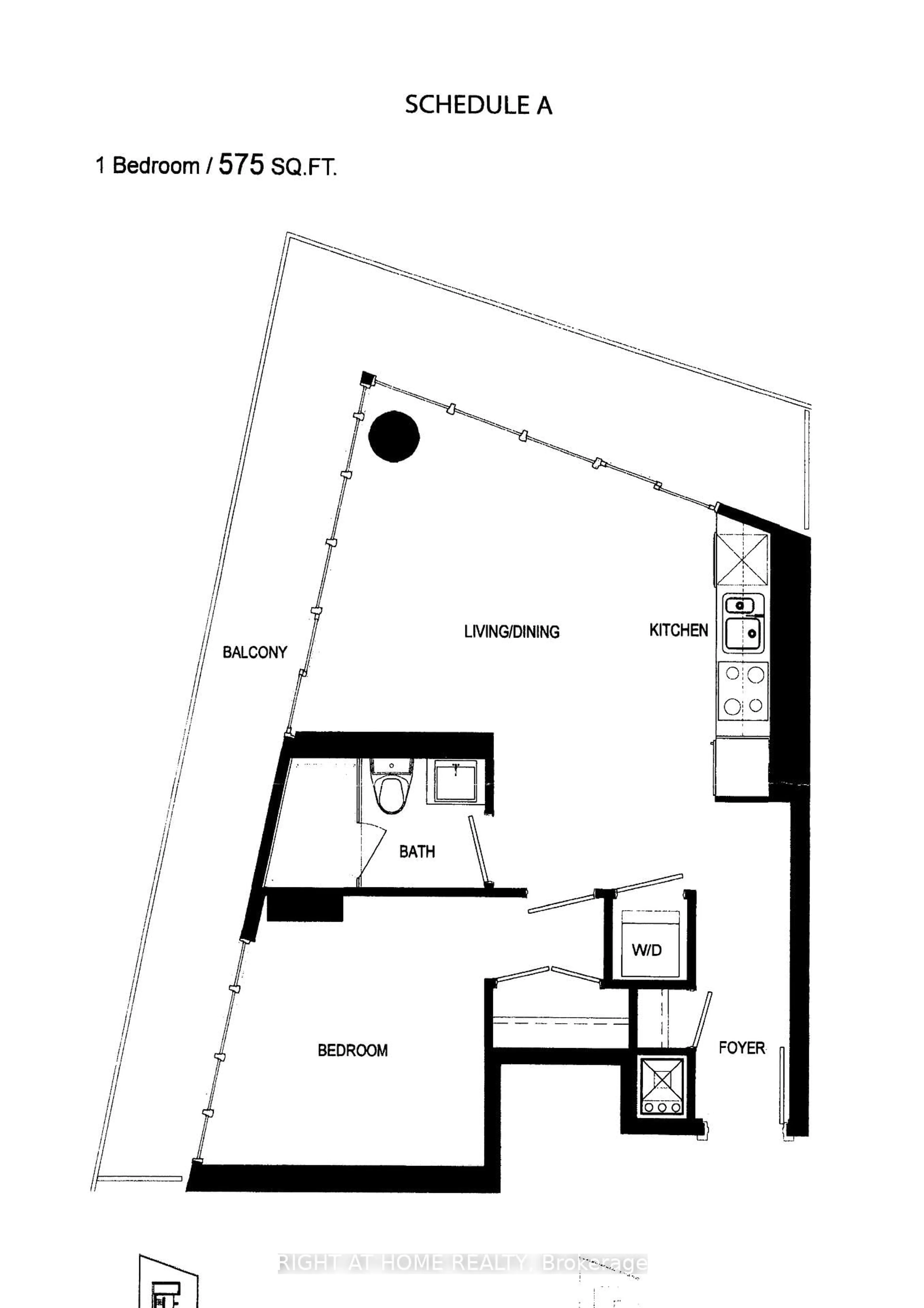 Floor plan for 20 BRUYERES Mews #903, Toronto Ontario M5V 0G8