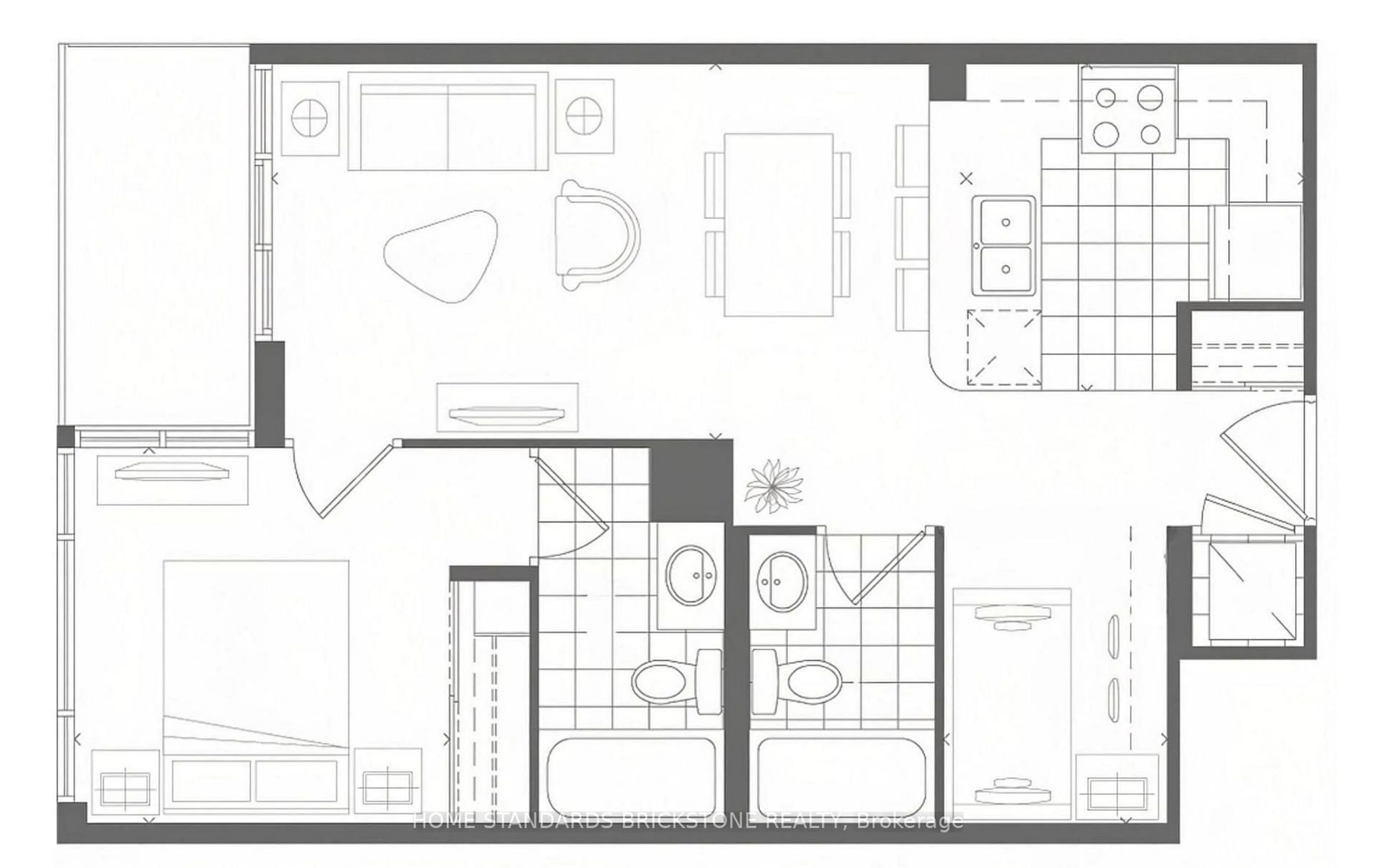 Floor plan for 4955 Yonge St #1709, Toronto Ontario M2N 0L8