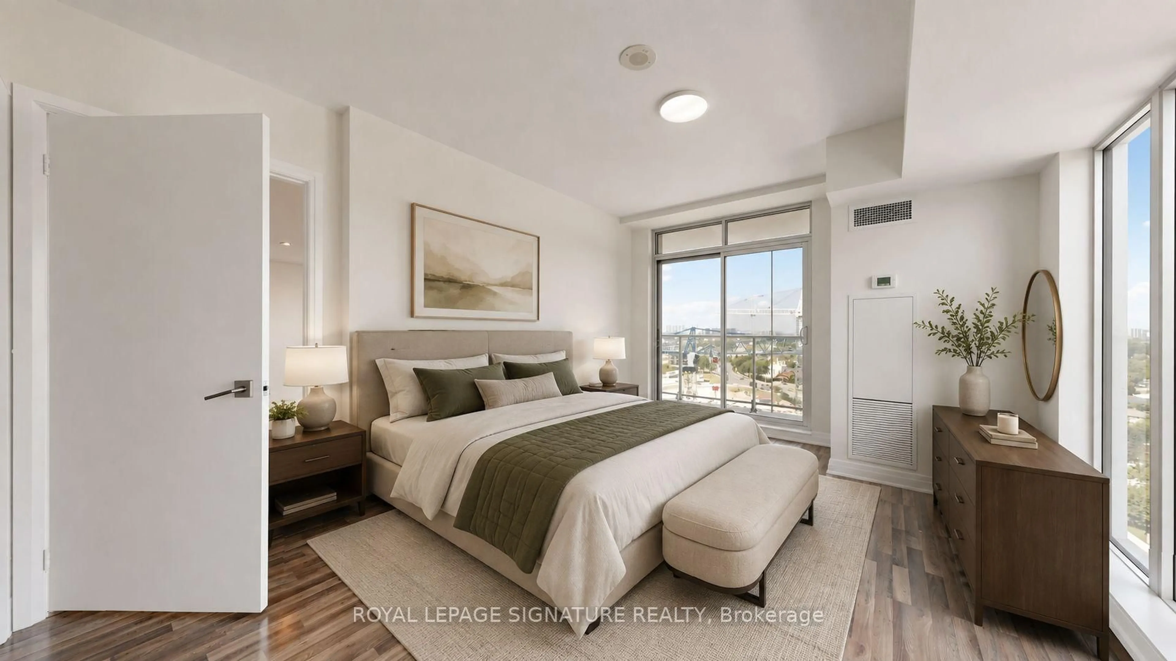 Bedroom with bed, unknown for 555 Wilson Ave #1303, Toronto Ontario M3H 1V2
