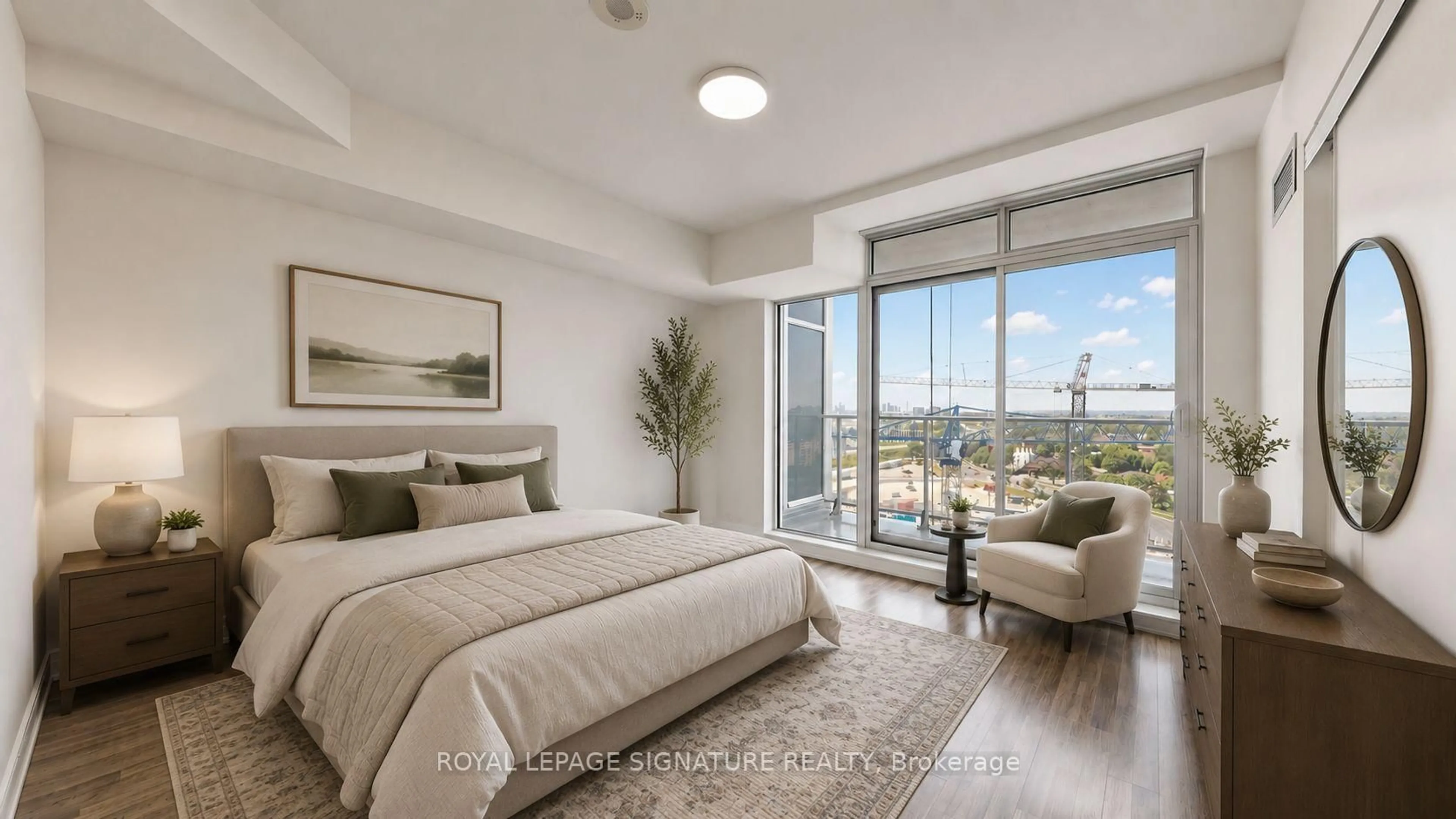 Bedroom with bed, unknown for 555 Wilson Ave #1303, Toronto Ontario M3H 1V2