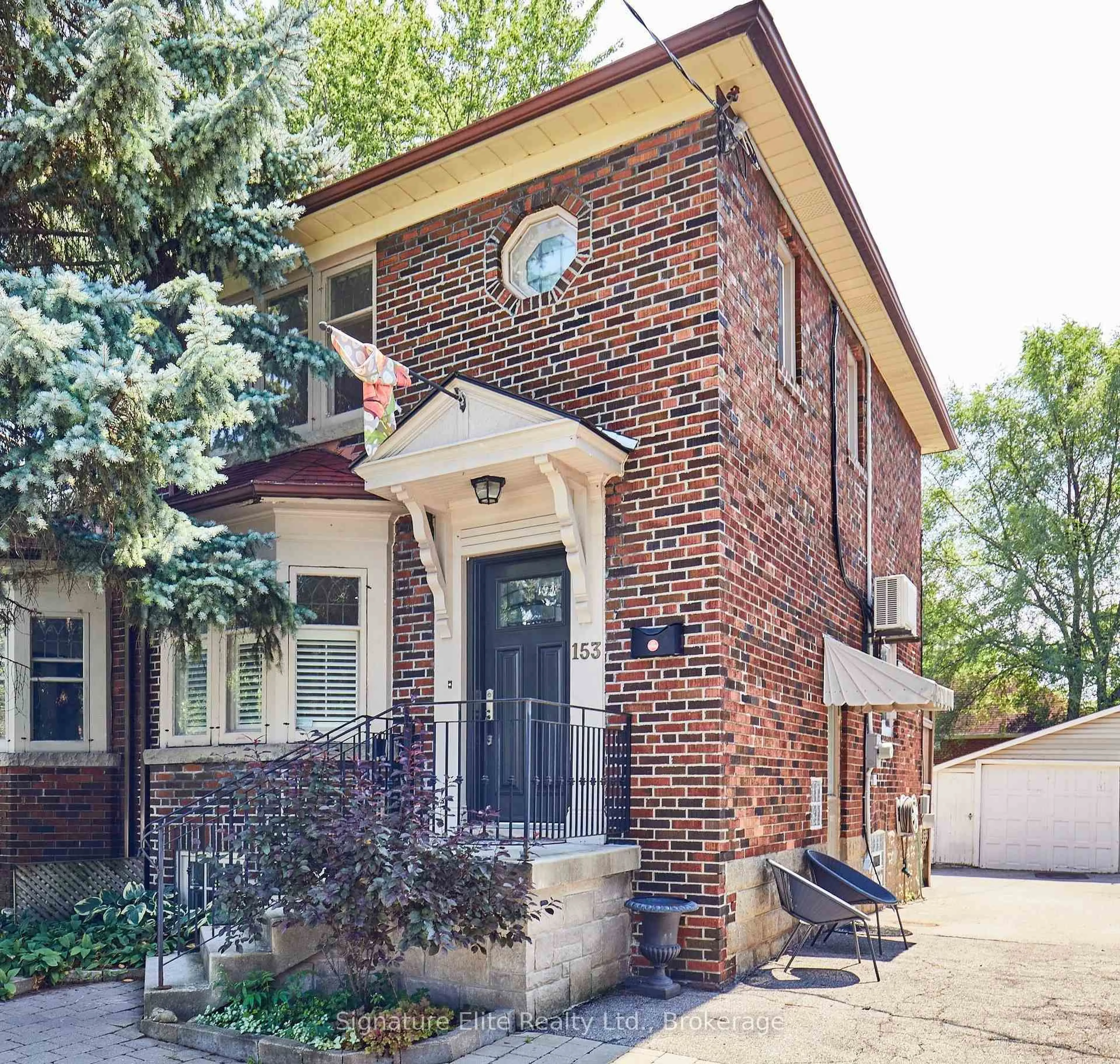 Home with brick exterior material, street for 153 Parkhurst Blvd, Toronto Ontario M4G 2E8