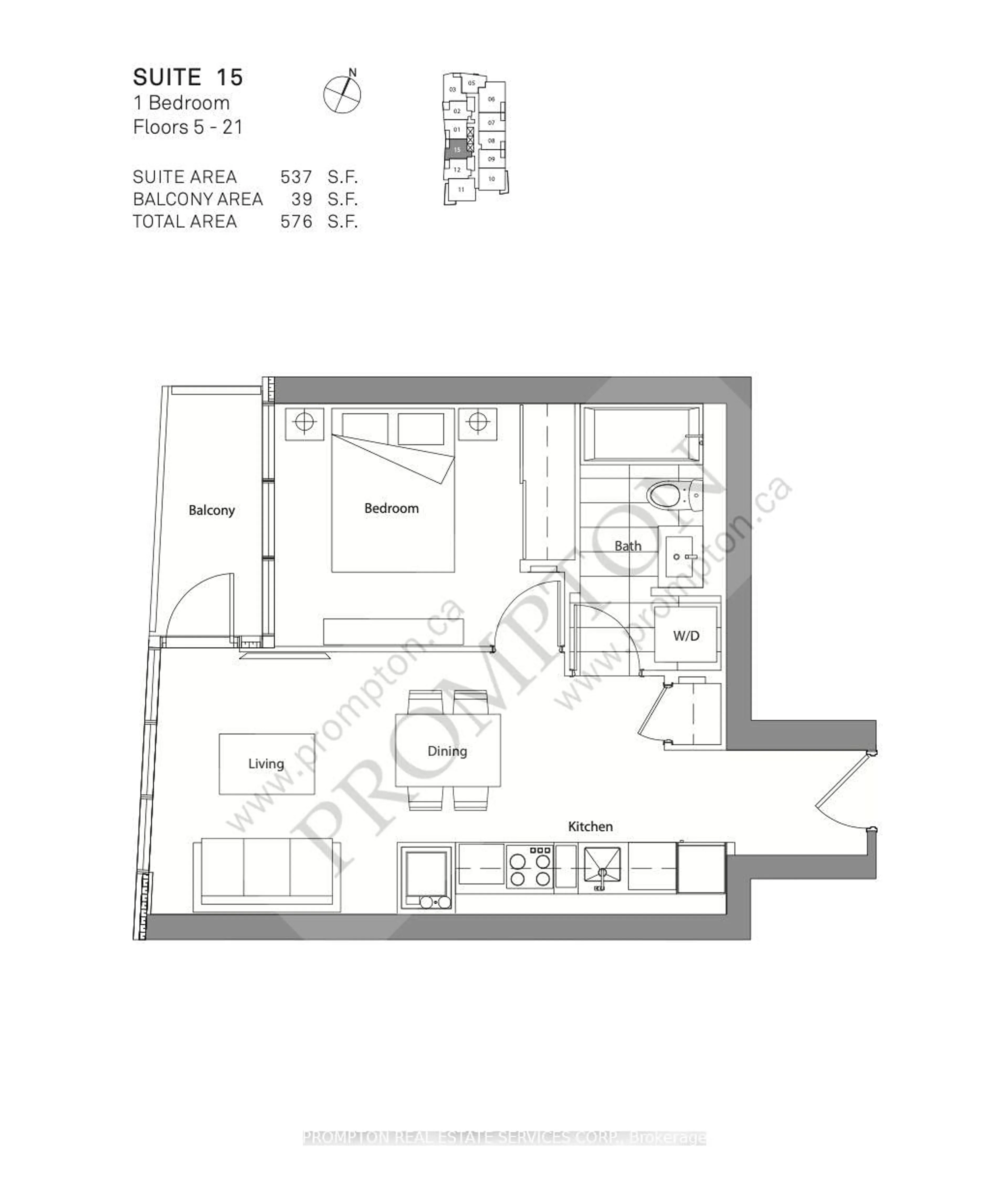 Floor plan for 80 Queens Wharf Rd #1015, Toronto Ontario M5V 0J2