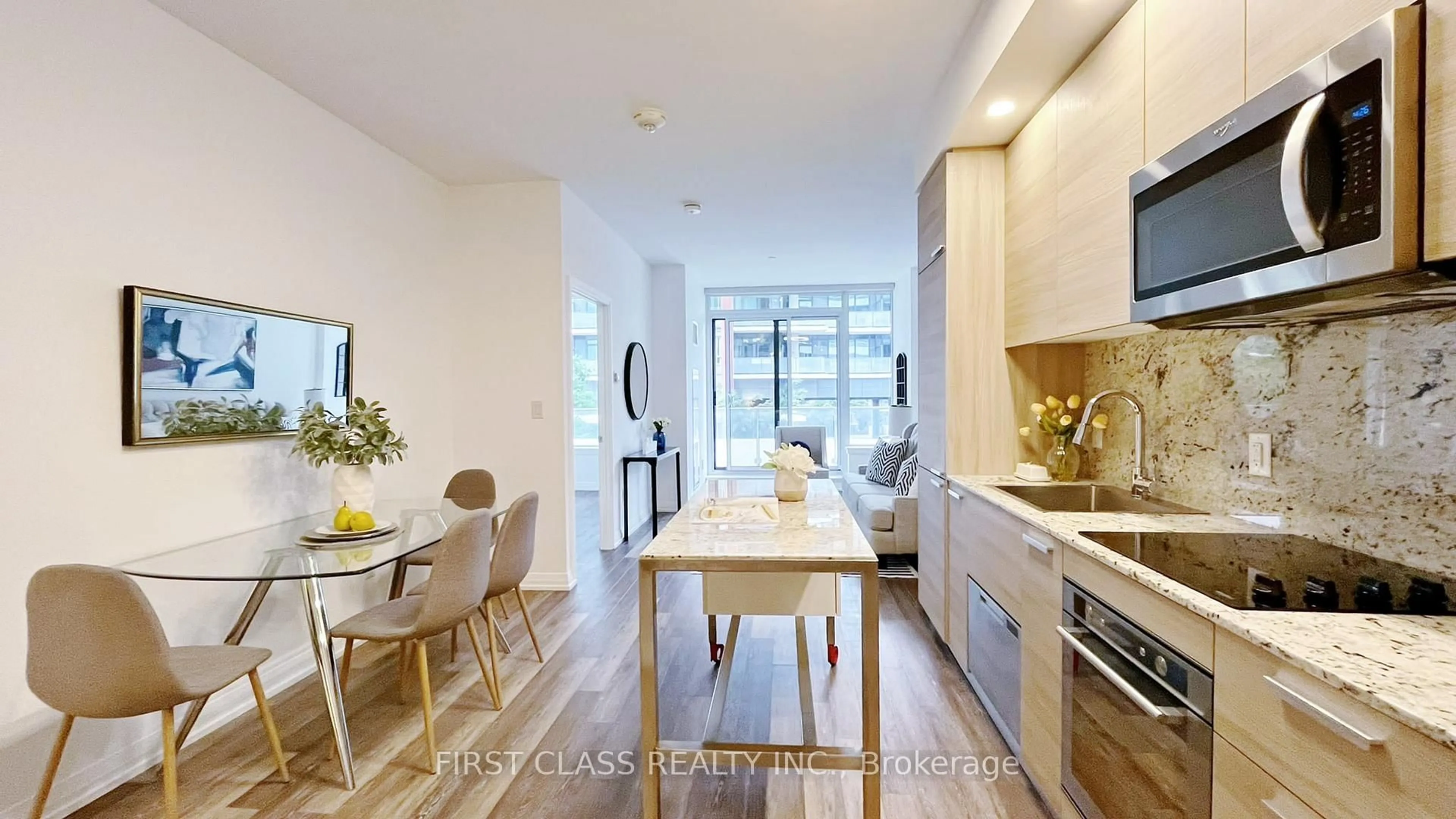 Open concept kitchen, unknown for 75 Canterbury Pl #208, Toronto Ontario M2N 0L2