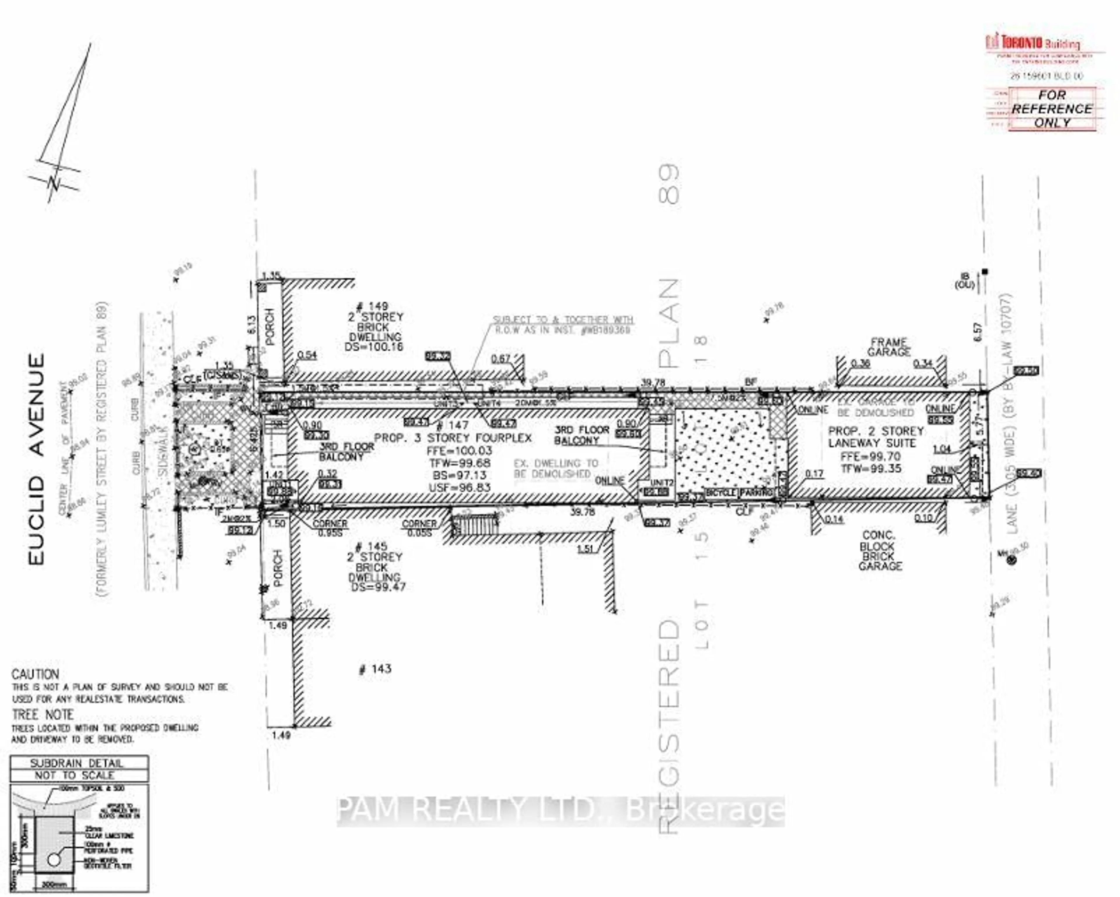 Floor plan for 147 Euclid Ave, Toronto Ontario M6J 2J8