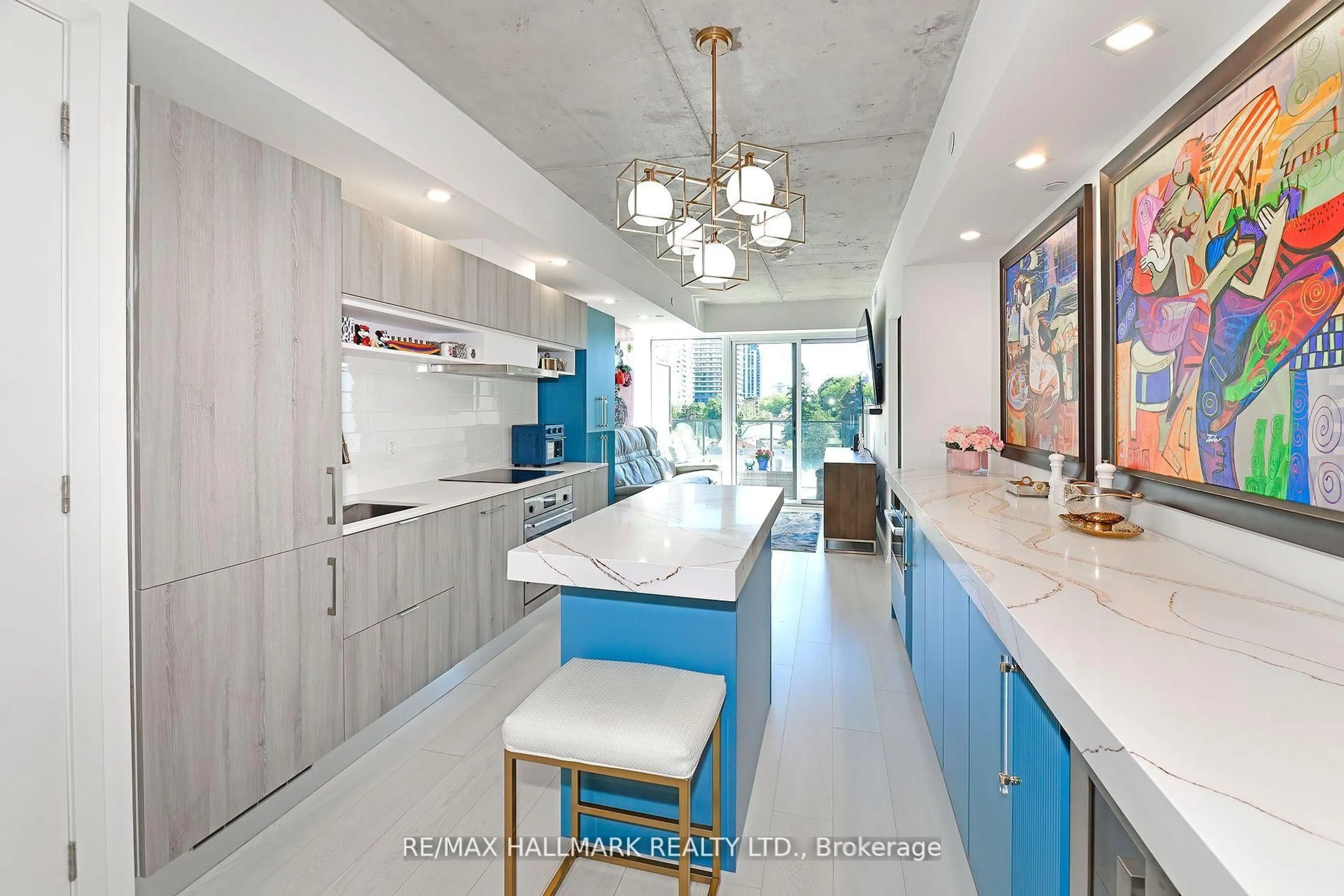 Contemporary kitchen, ceramic/tile floor for 5 Soudan Ave #606, Toronto Ontario M5S 0B1