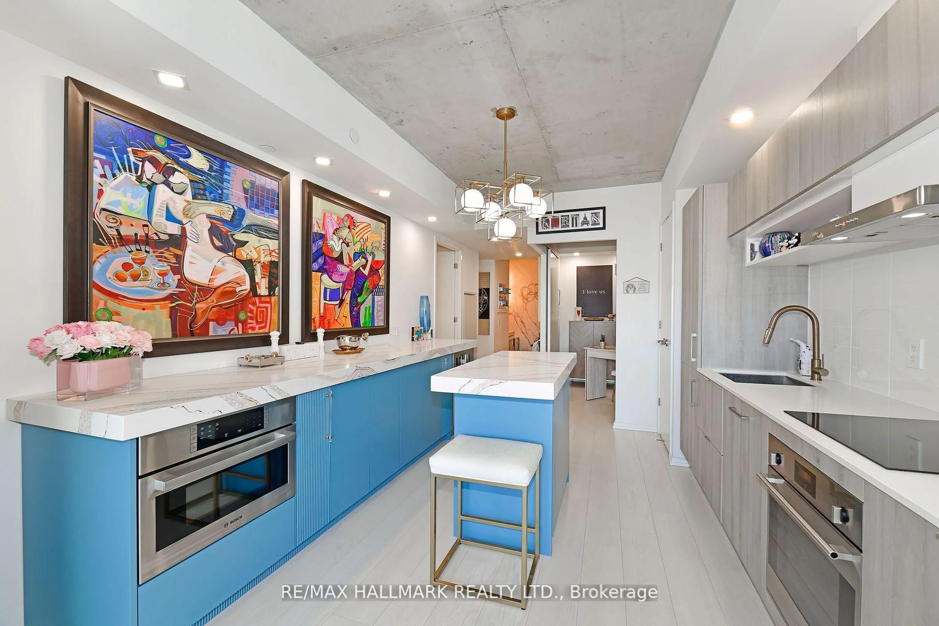 Contemporary kitchen, ceramic/tile floor for 5 Soudan Ave #606, Toronto Ontario M5S 0B1