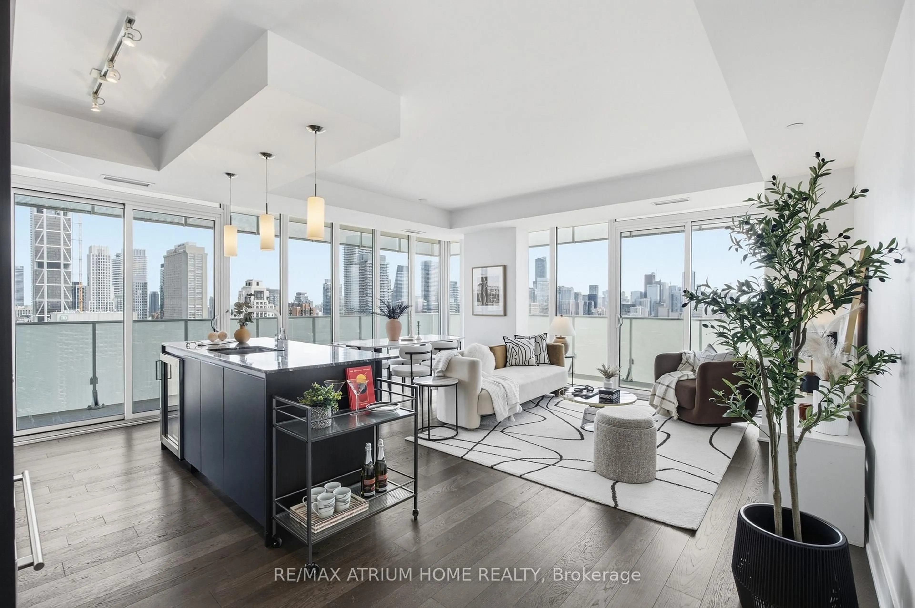 Living room with furniture, unknown for 200 Bloor St #3103, Toronto Ontario M5B 1T8