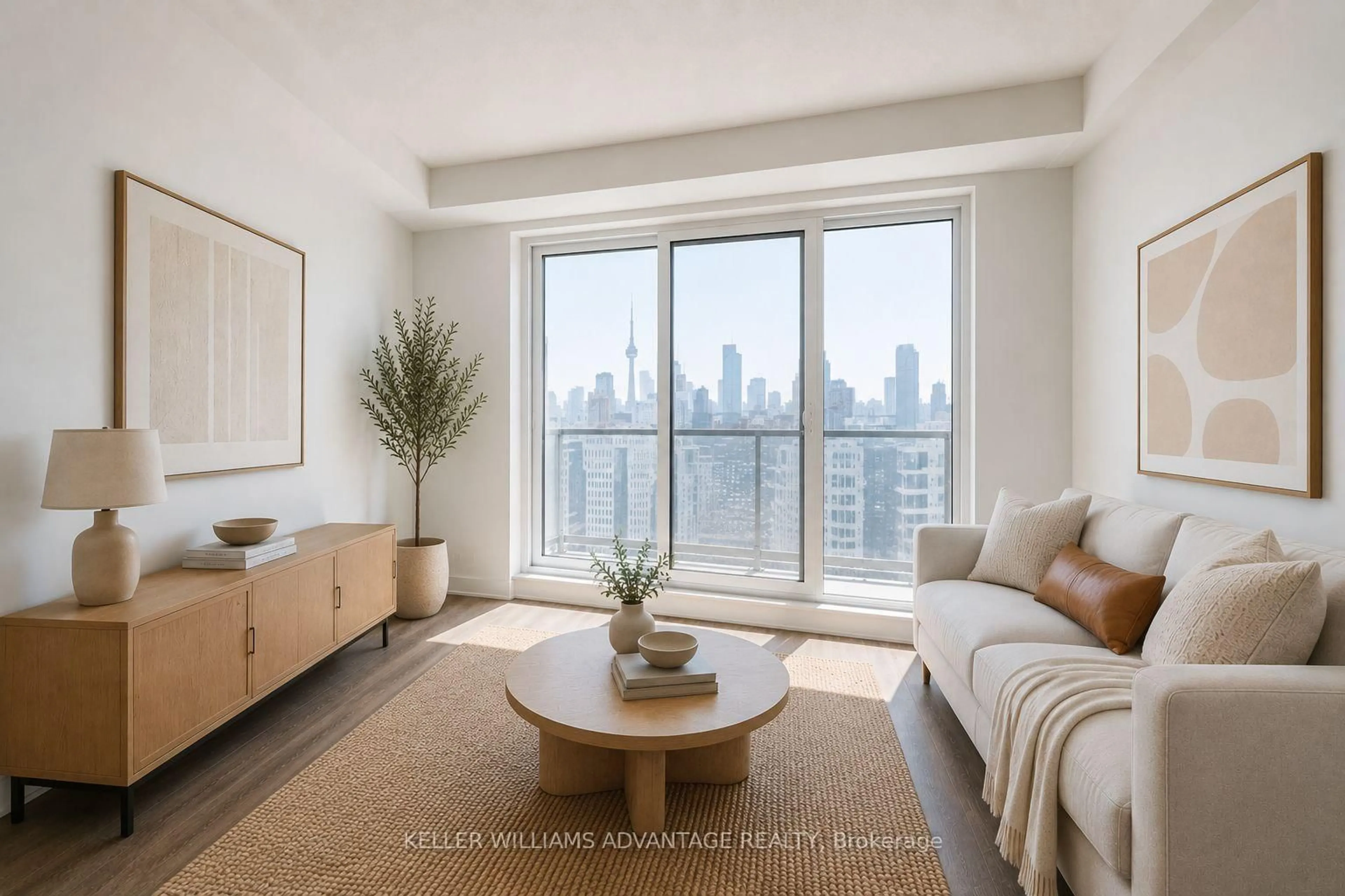 Living room with furniture, unknown for 130 River St #2607, Toronto Ontario M5A 0R8