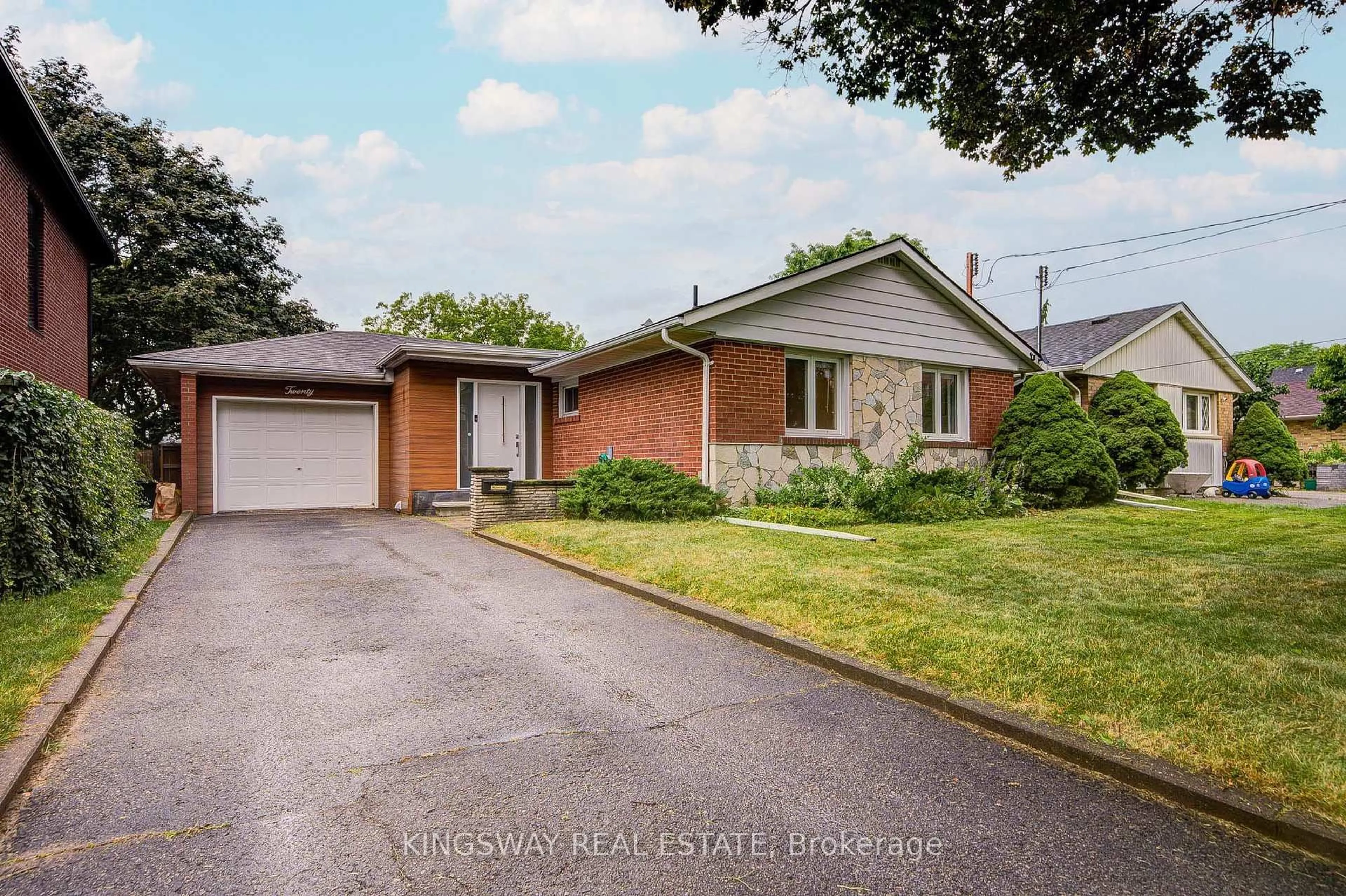Home with brick exterior material, street for 20 Wigmore Dr, Toronto Ontario M4A 2E5