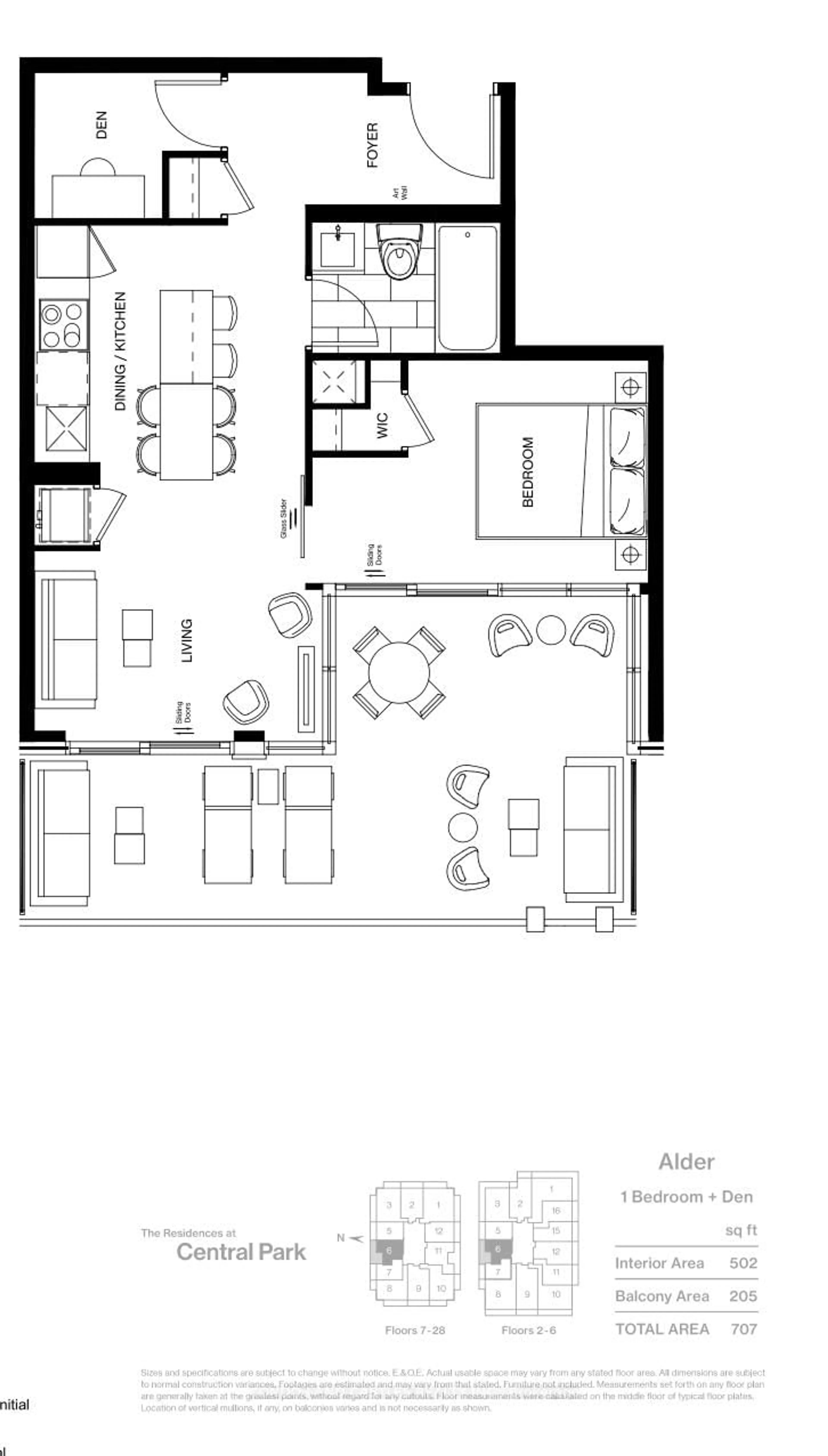 Floor plan for 29 Green Trail Crt #3206, Toronto Ontario M2K 0J9
