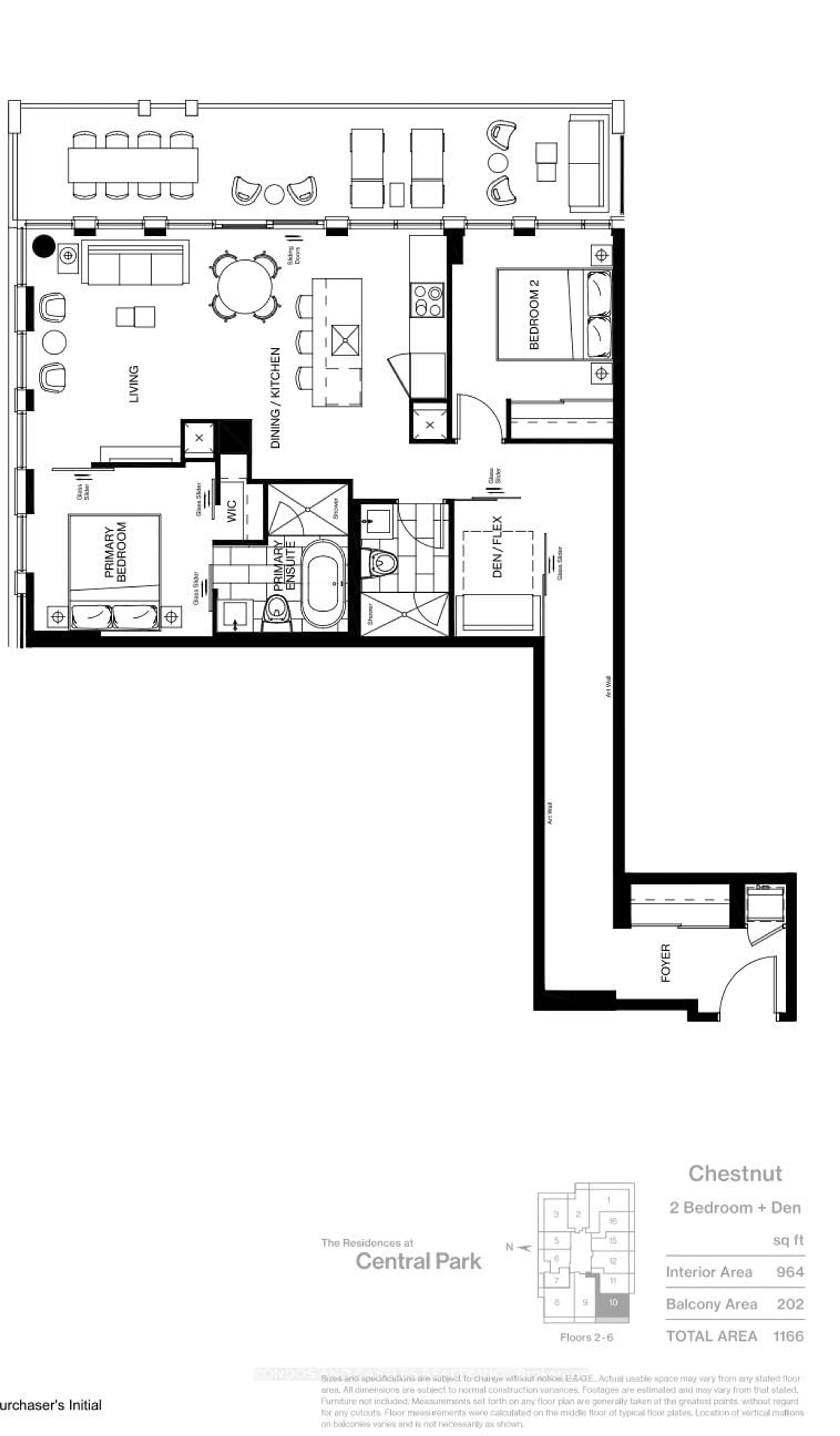 Floor plan for 29 Green Trail Crt #210, Toronto Ontario M2K 0J9