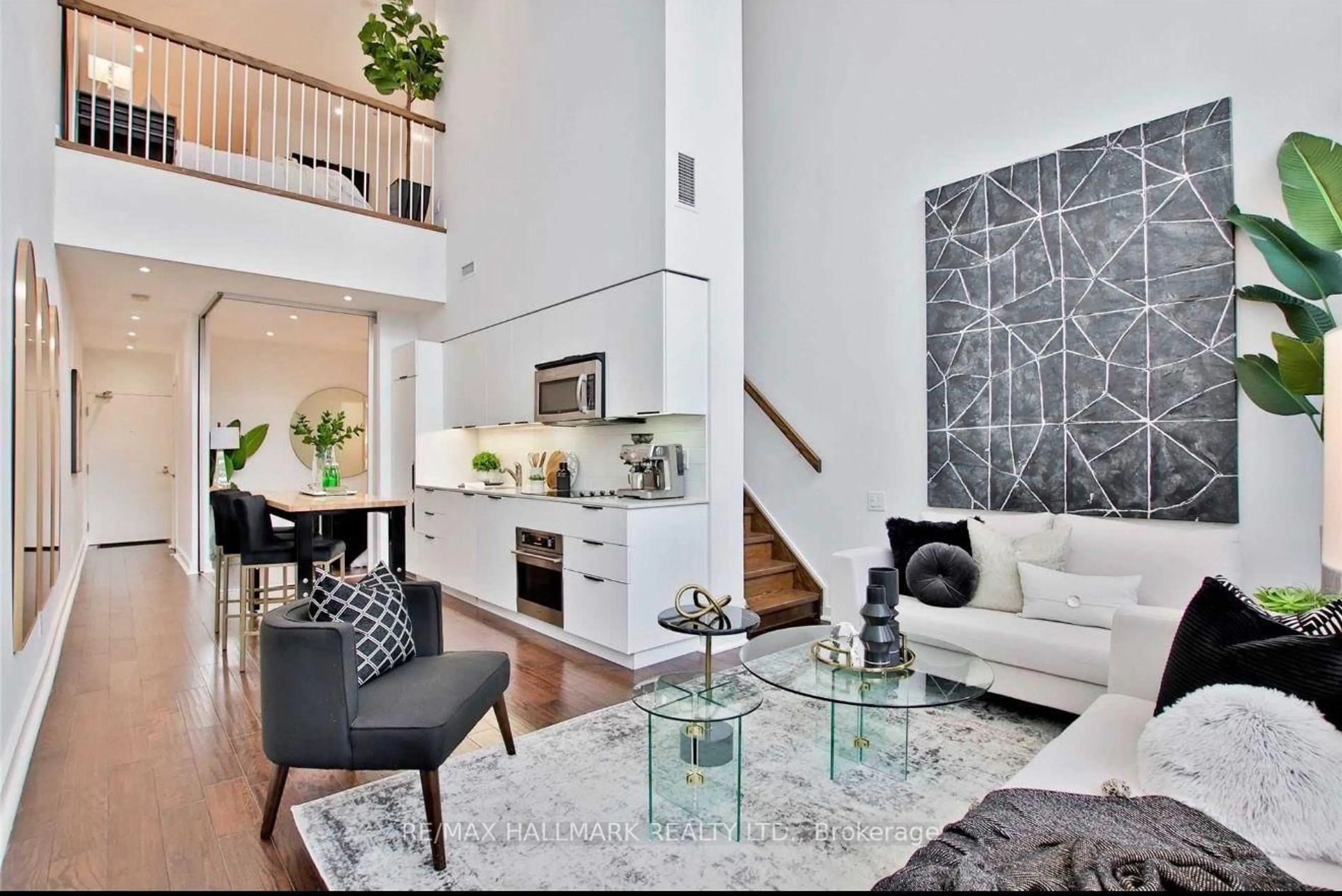 Living room with furniture, unknown for 5 Hanna Ave #108, Toronto Ontario M6K 0B3