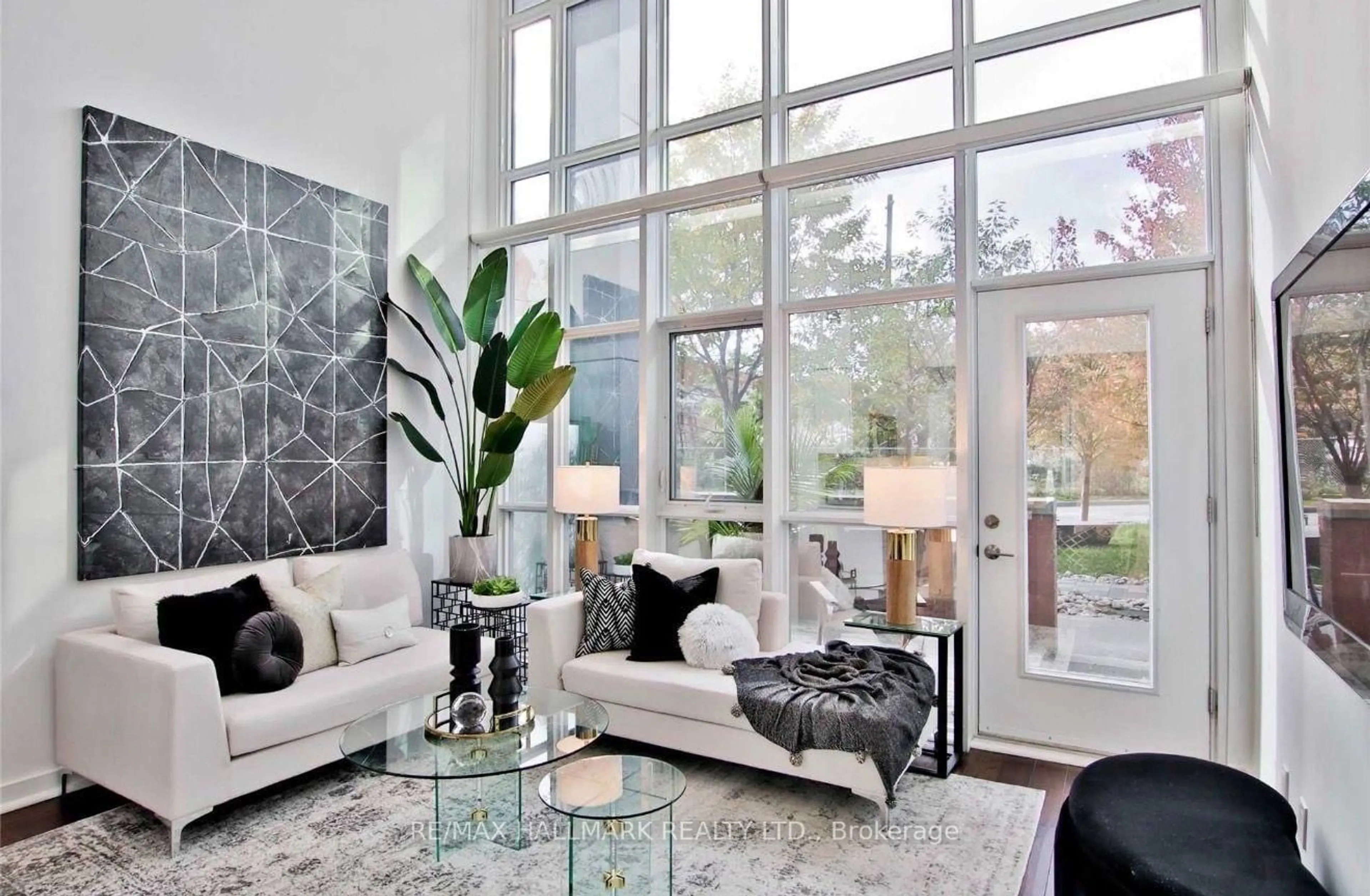 Living room with furniture, unknown for 5 Hanna Ave #108, Toronto Ontario M6K 0B3