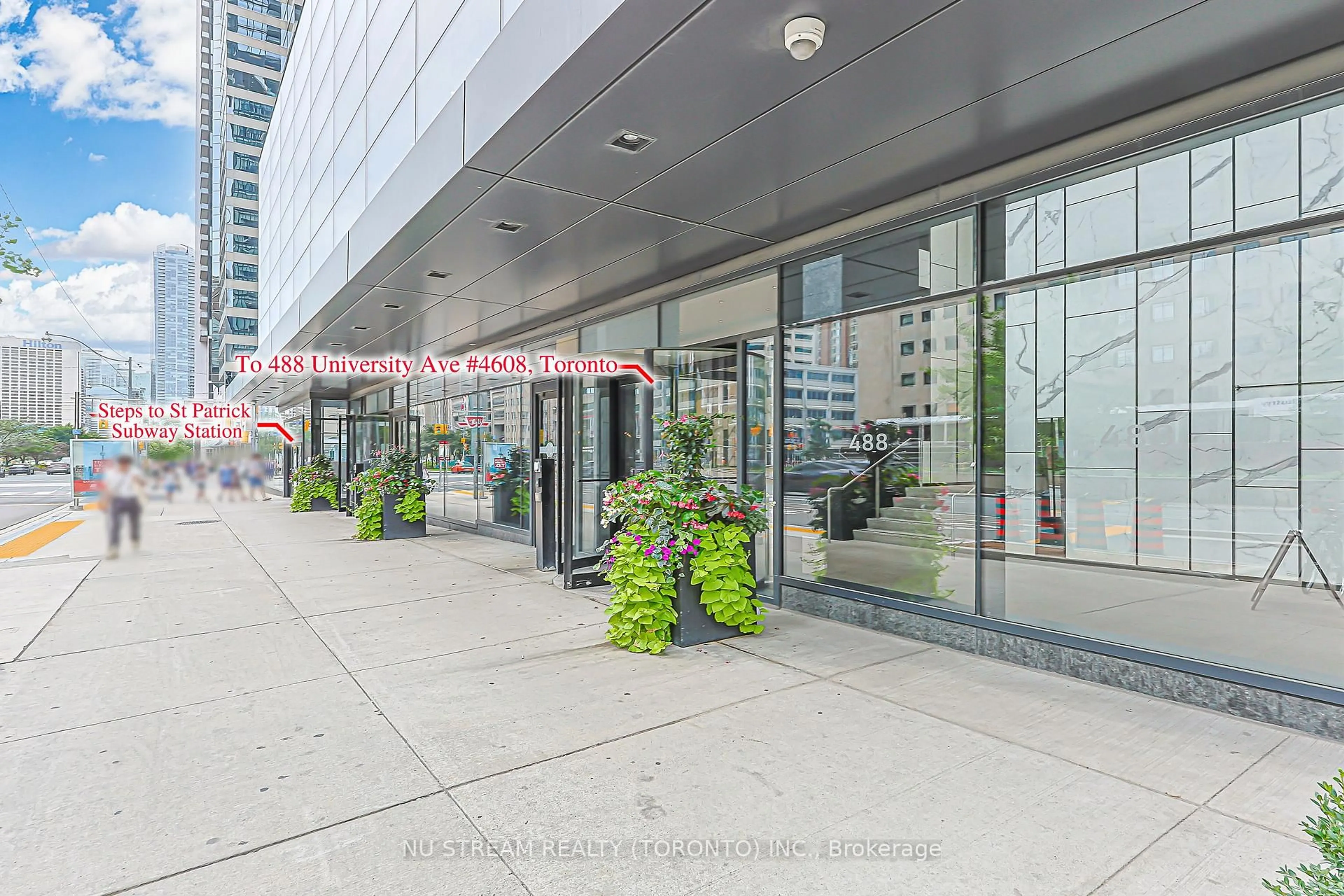 Indoor foyer for 488 University Ave #4608, Toronto Ontario M5G 0C1