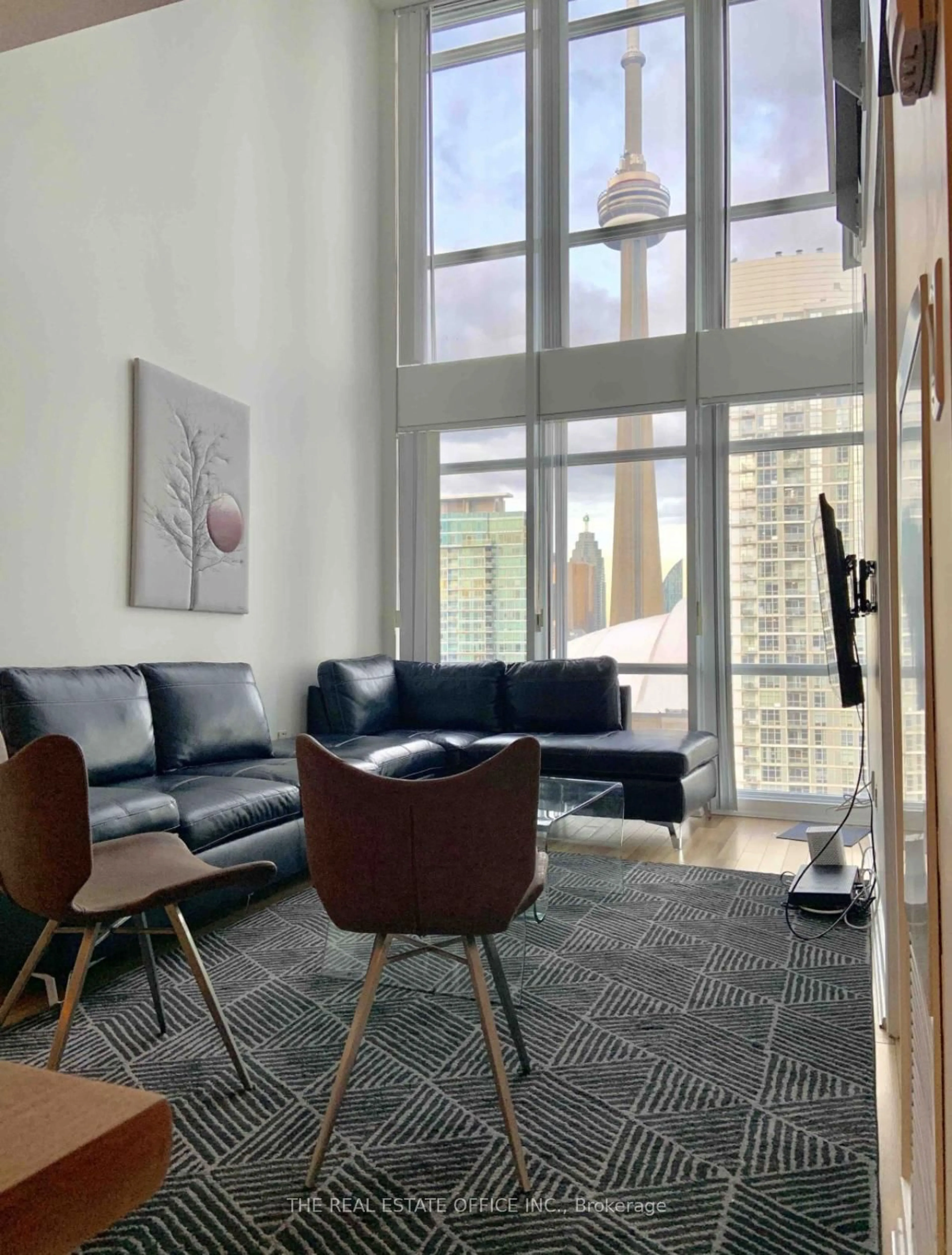 Living room with furniture, unknown for 15 Fort York Blvd #2808, Toronto Ontario M5V 3Y4