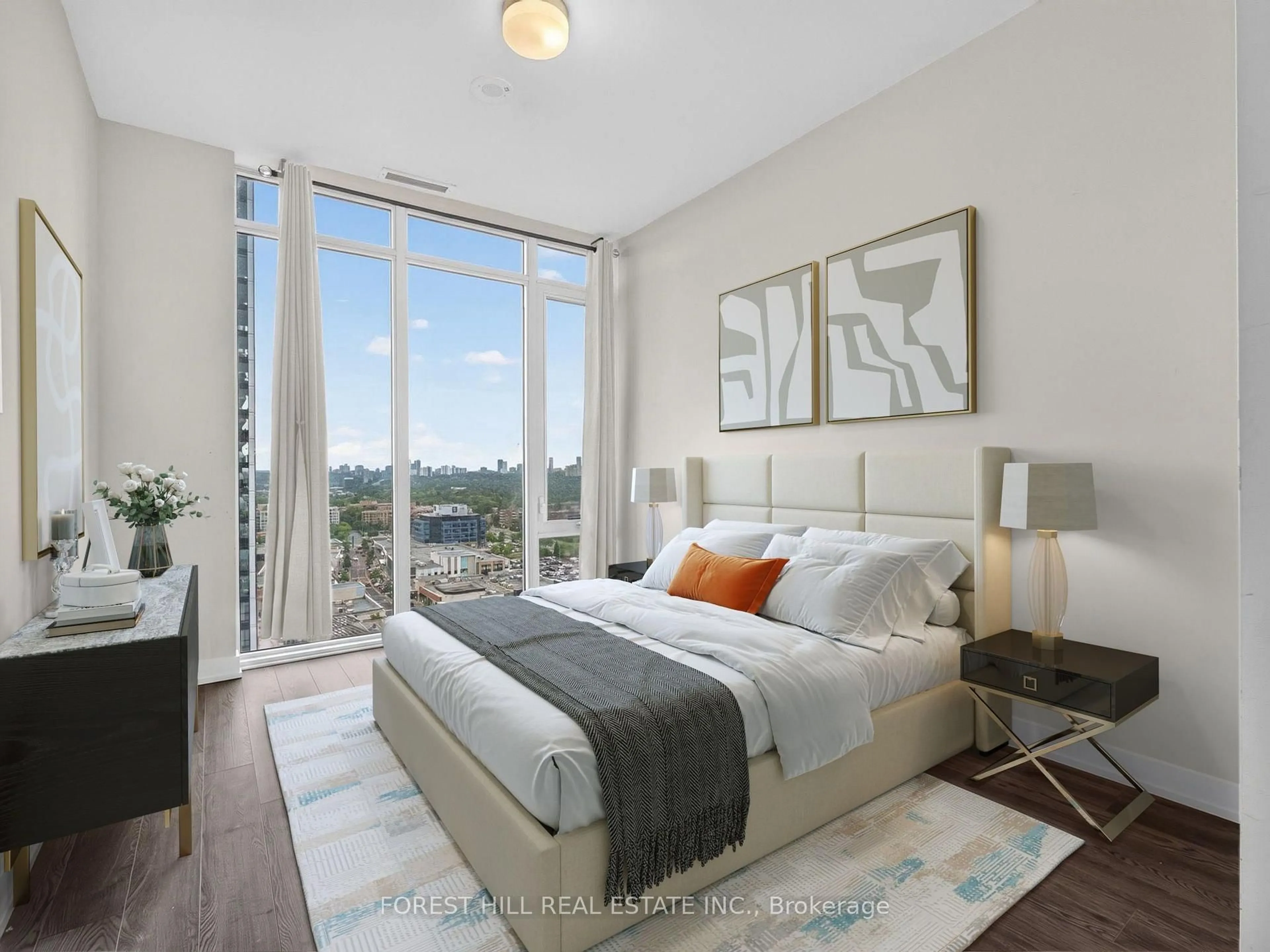 Bedroom with bed, unknown for 20 O'Neill Rd #1617, Toronto Ontario M3C 0R2
