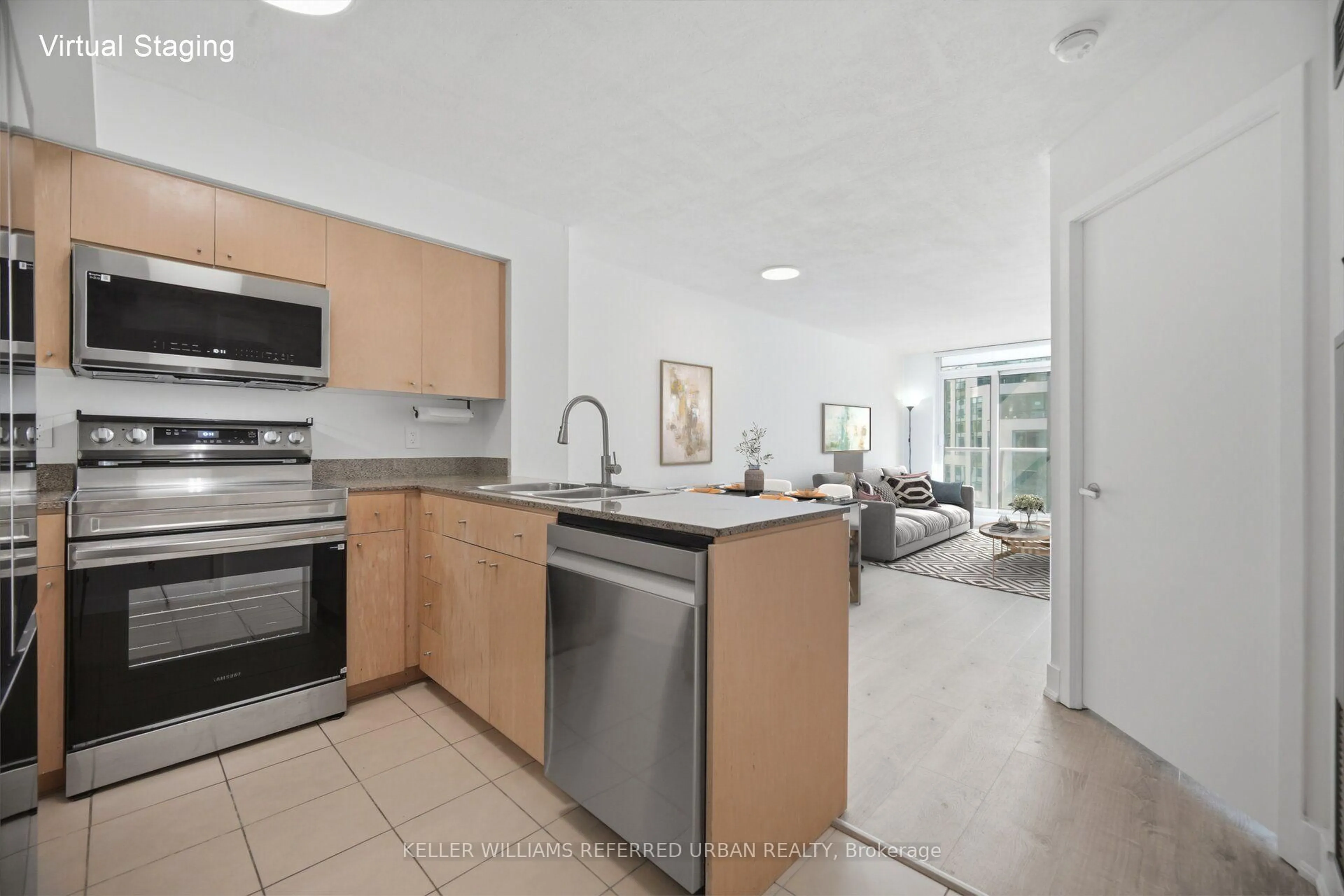 Open concept kitchen, unknown for 361 Front St #1501, Toronto Ontario M5V 3R5