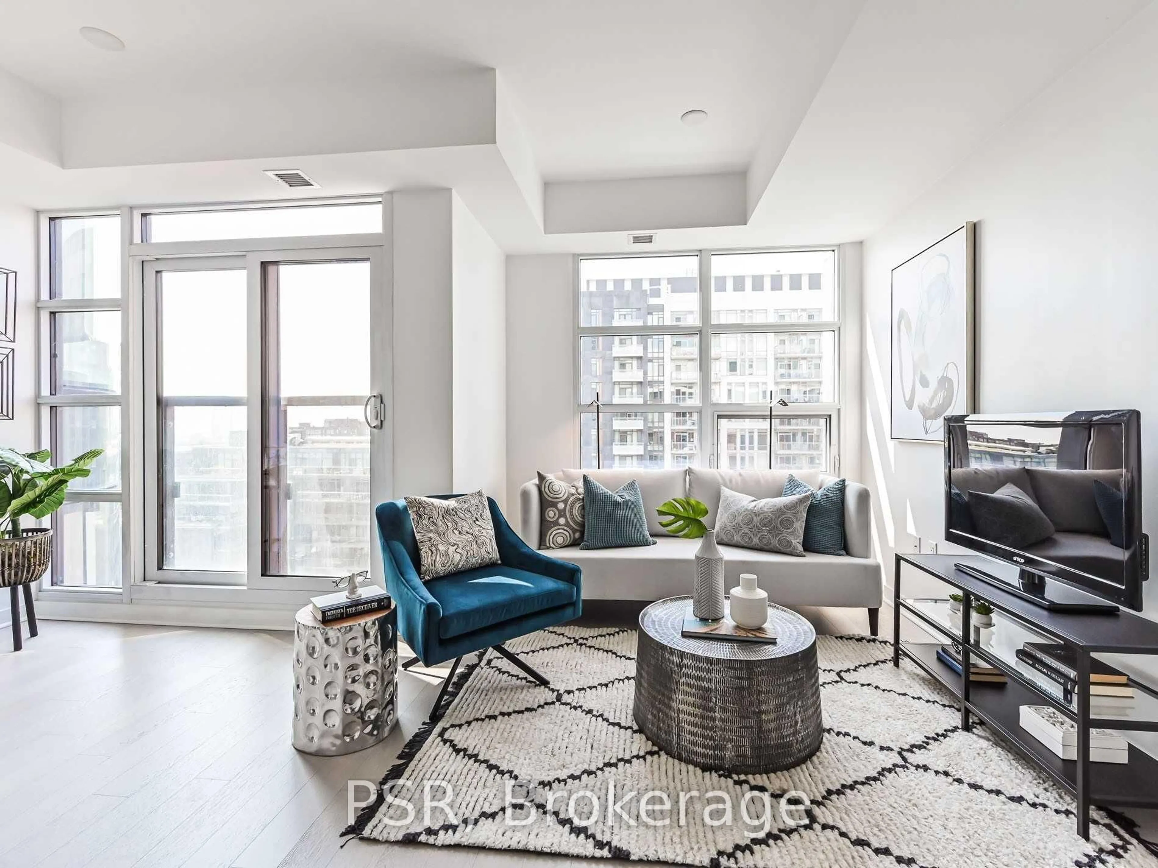 Living room with furniture, unknown for 501 Adelaide St #1205, Toronto Ontario M5V 1T4