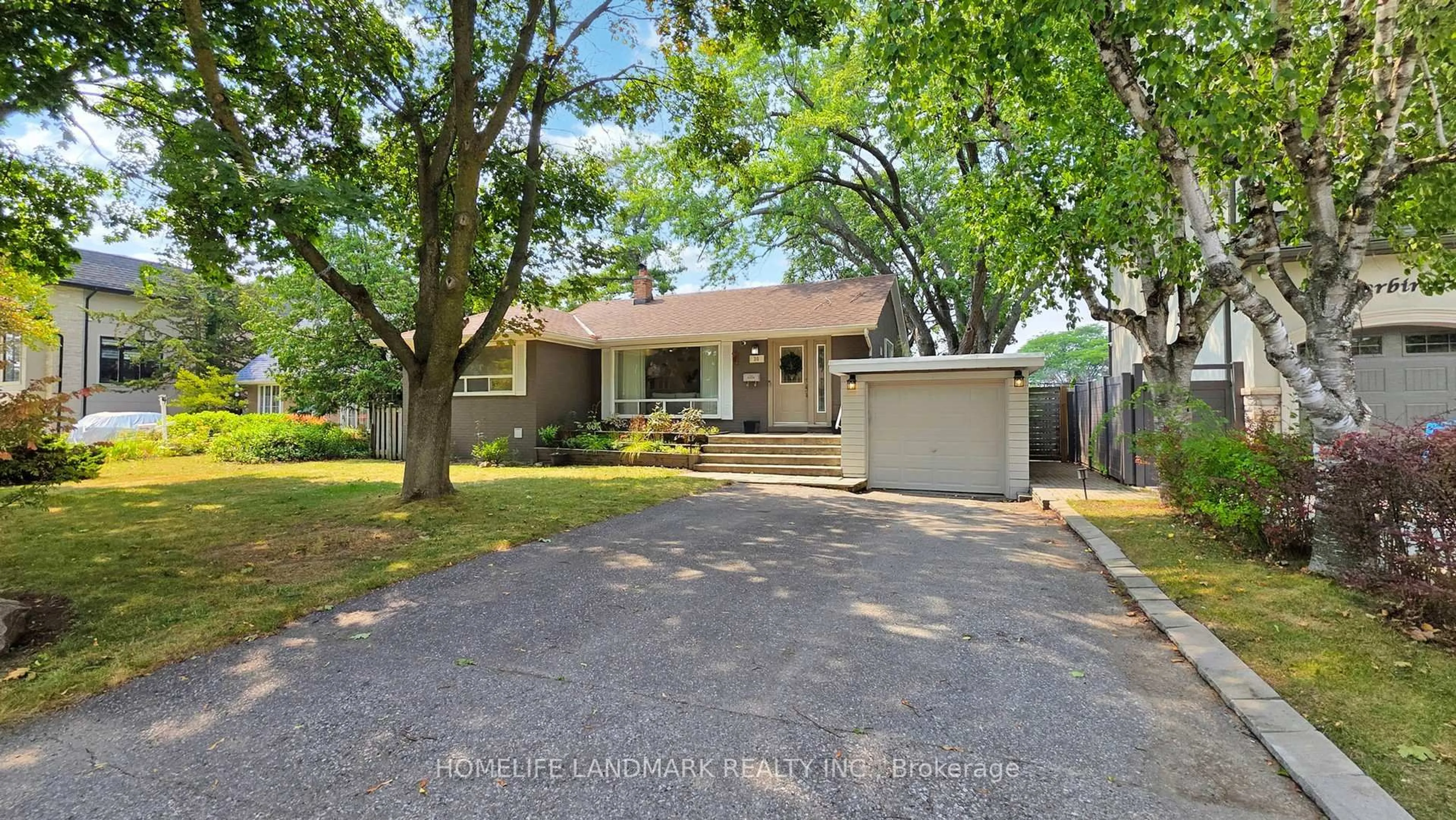 A pic from outside/outdoor area/front of a property/back of a property/a pic from drone, street for 30 Paperbirch Dr, Toronto Ontario M3C 2E7