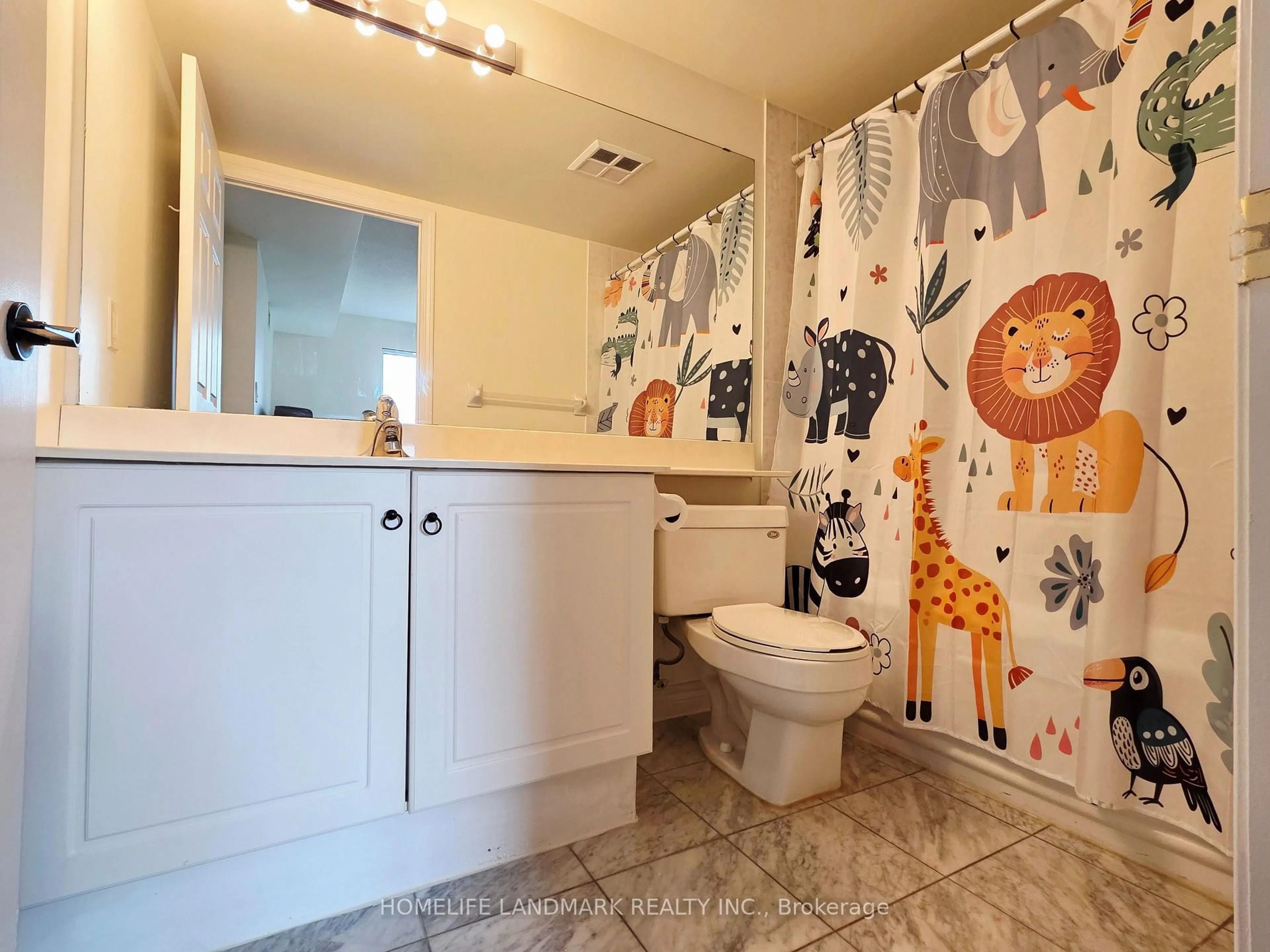 Standard bathroom, ceramic/tile floor for 7 Lorraine Dr #1015, Toronto Ontario M2N 7H2