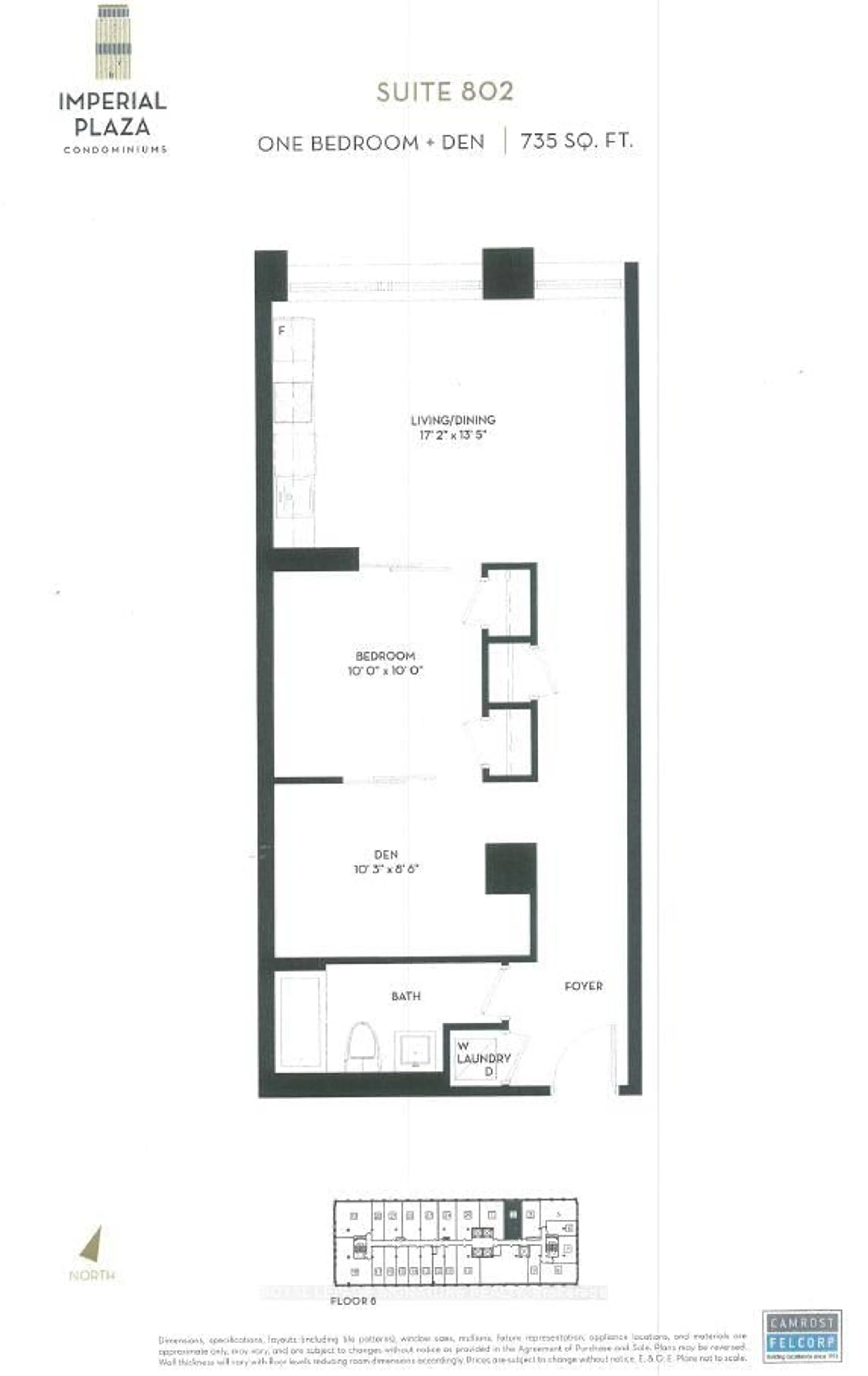 Floor plan for 111 St Clair Ave #802, Toronto Ontario M4V 1N5