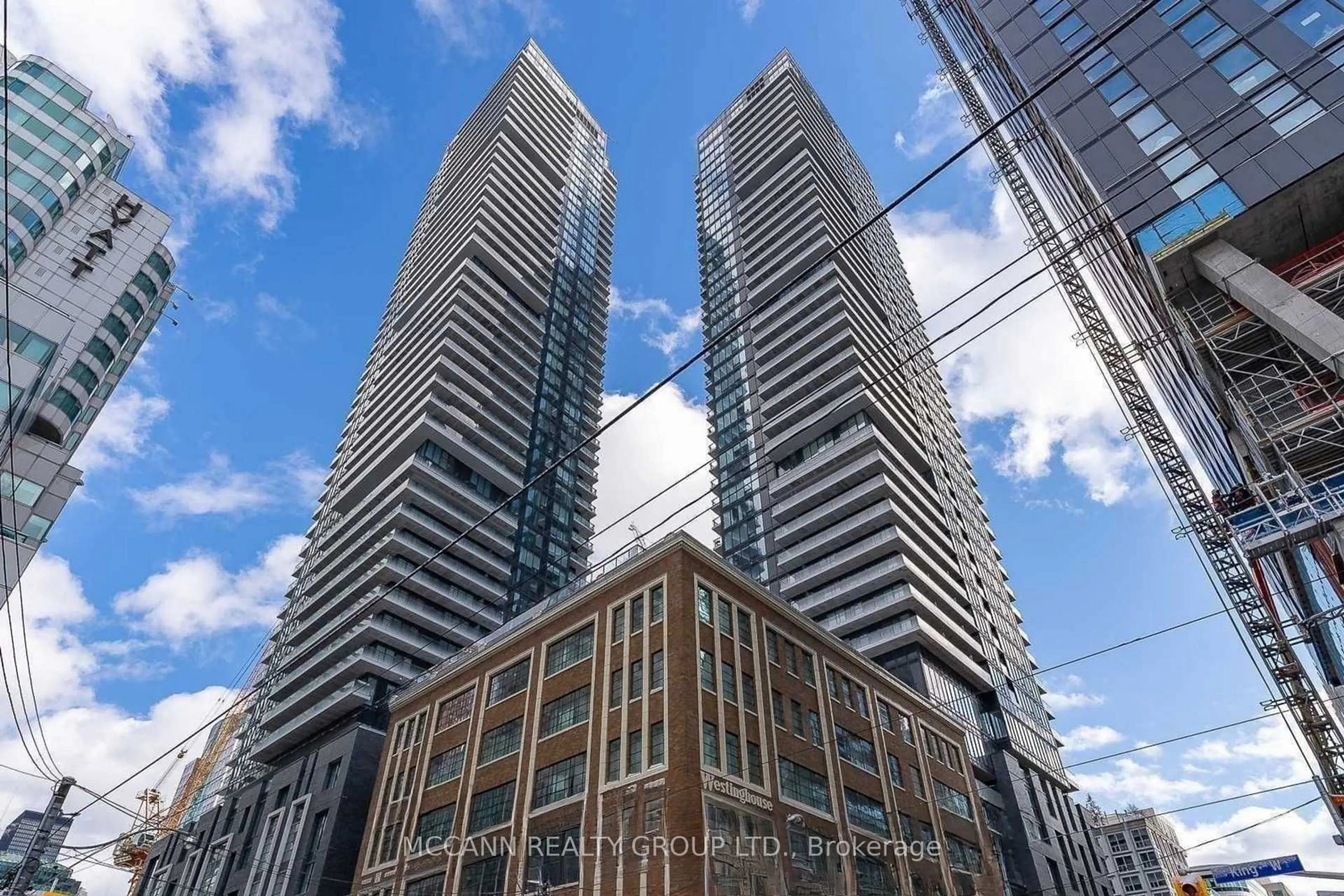 A pic from outside/outdoor area/front of a property/back of a property/a pic from drone, unknown for 115 Blue Jays Way #2302, Toronto Ontario M5V 0N4