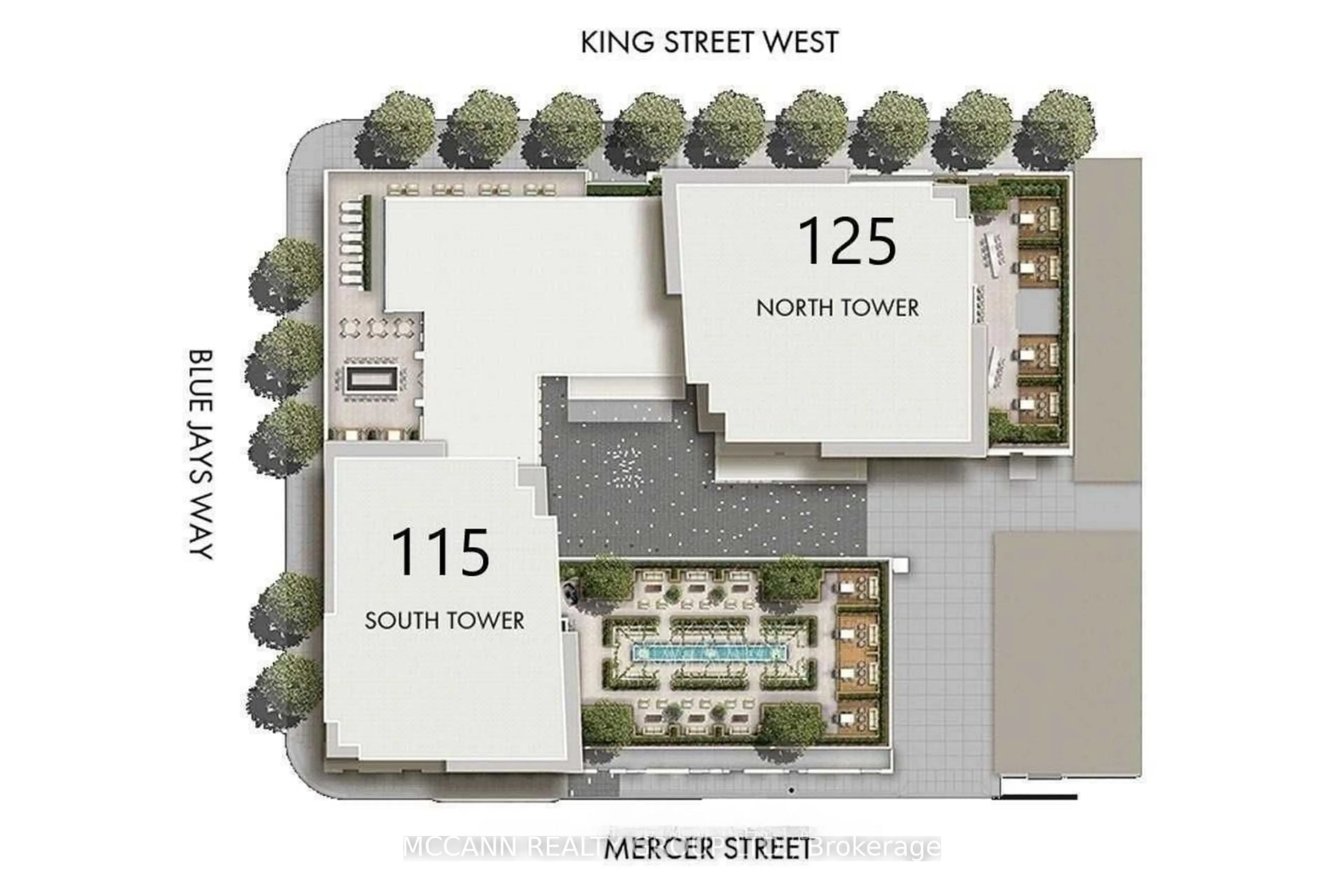 Floor plan for 115 Blue Jays Way #2302, Toronto Ontario M5V 0N4