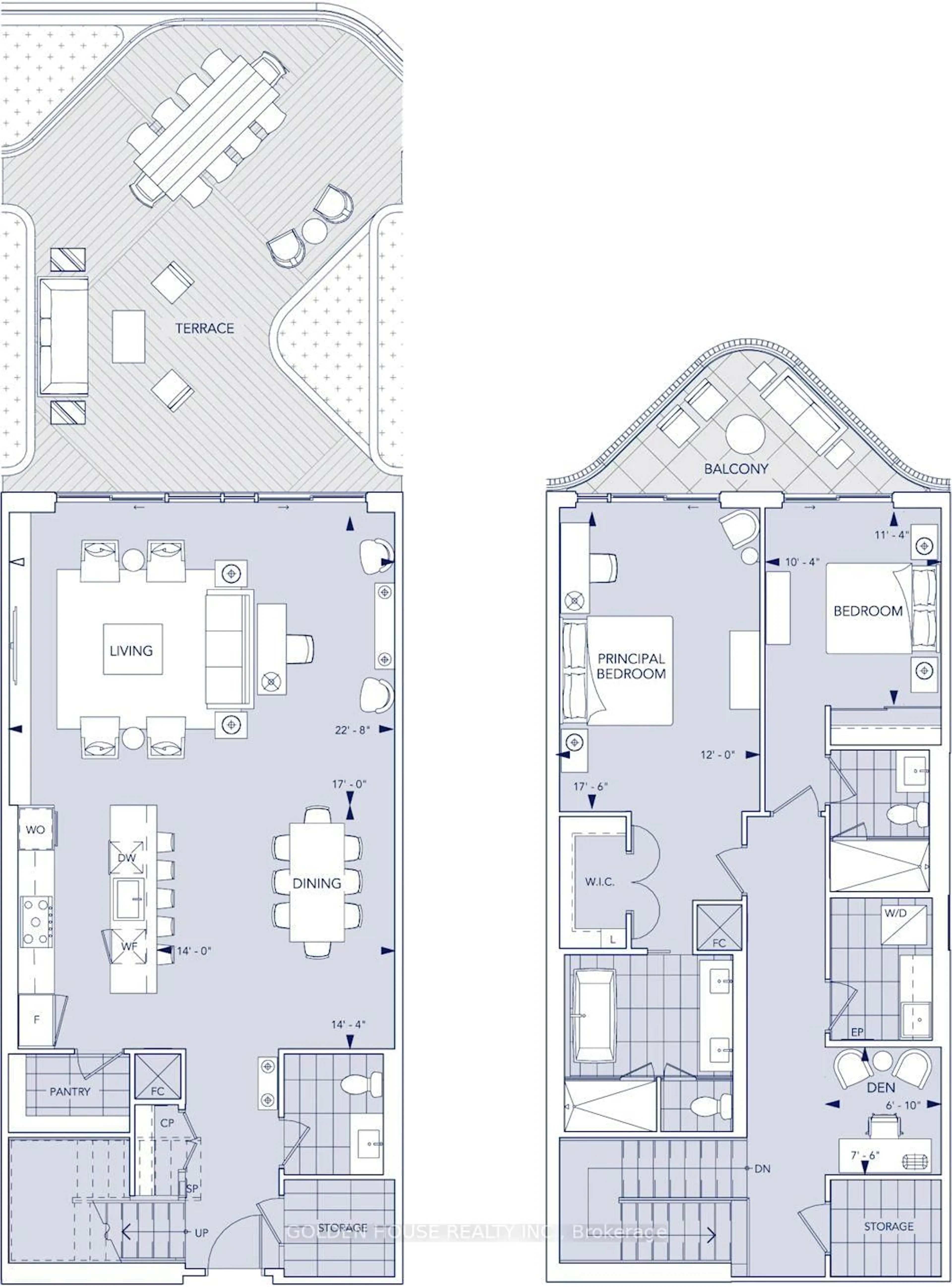 Floor plan for 155 Merchants' Wharf #216, Toronto Ontario M5A 0Y4